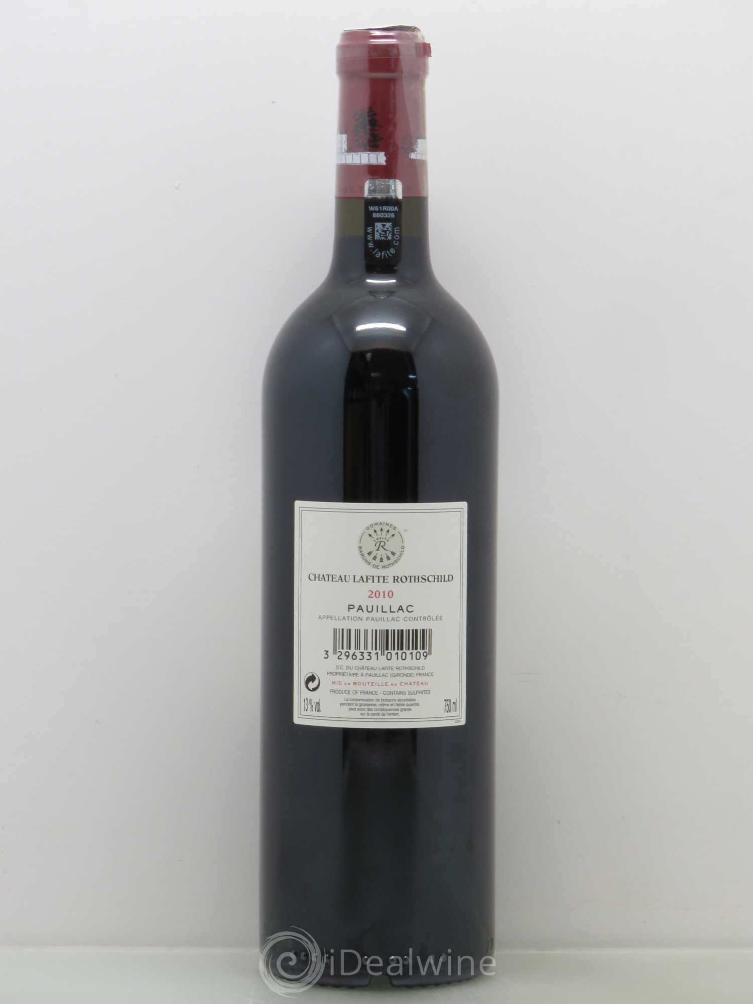Château Lafite Rothschild 1er Grand Cru Classé 2010 - Lot de 1 bouteille - 1