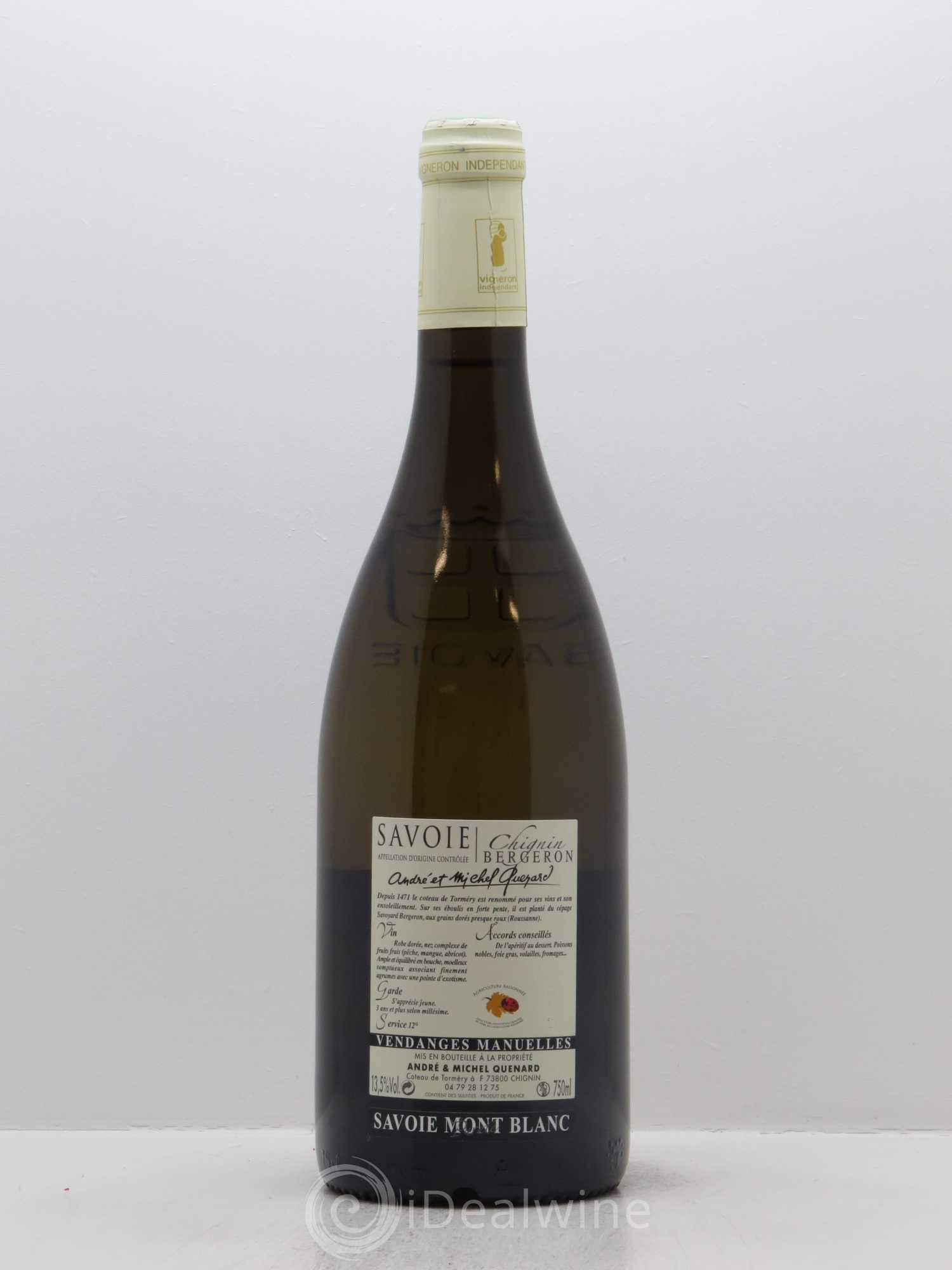 Vin de Savoie Chignin-Bergeron André et Michel Quenard 2016 - Lot of 1 bottle - 1