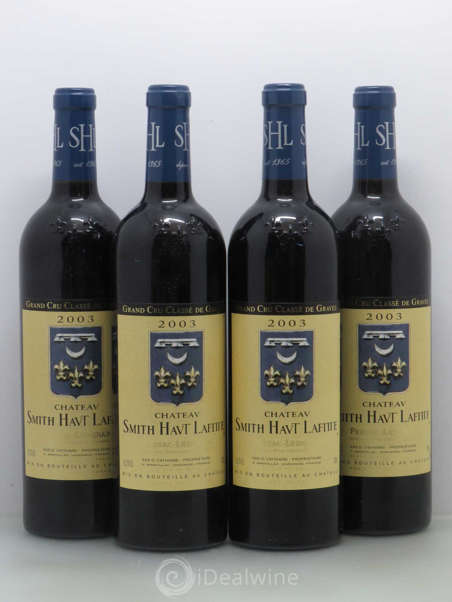 Château Smith Haut Lafitte Cru Classé de Graves 2003 - Lot de 4 bouteilles - 0