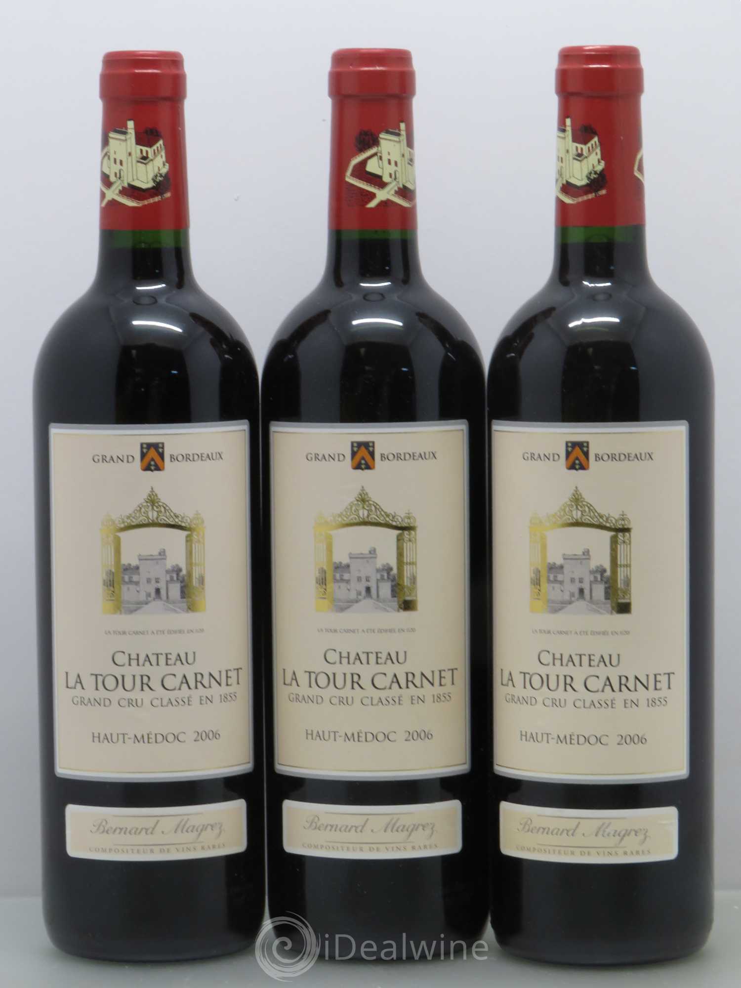 Château la Tour Carnet 4ème Grand Cru Classé 2006 - Lot de 6 bouteilles - 2