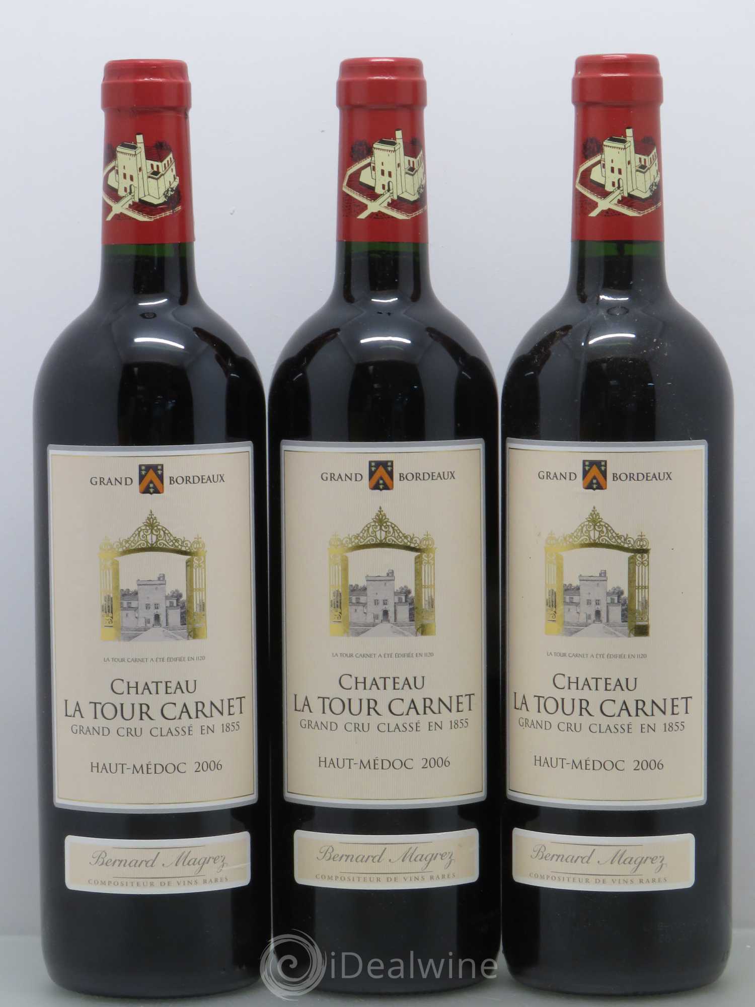 Château la Tour Carnet 4ème Grand Cru Classé 2006 - Lot de 6 bouteilles - 2