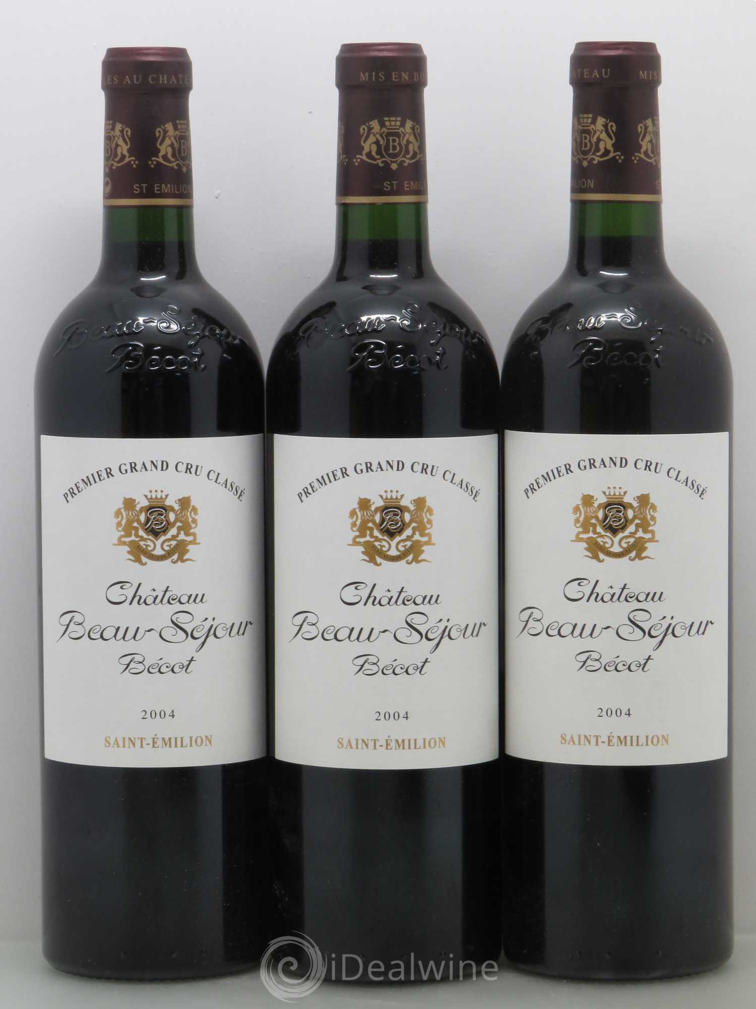 Château Beau-Séjour Bécot 1er Grand Cru Classé B 2004 - Lot de 12 bouteilles - 2