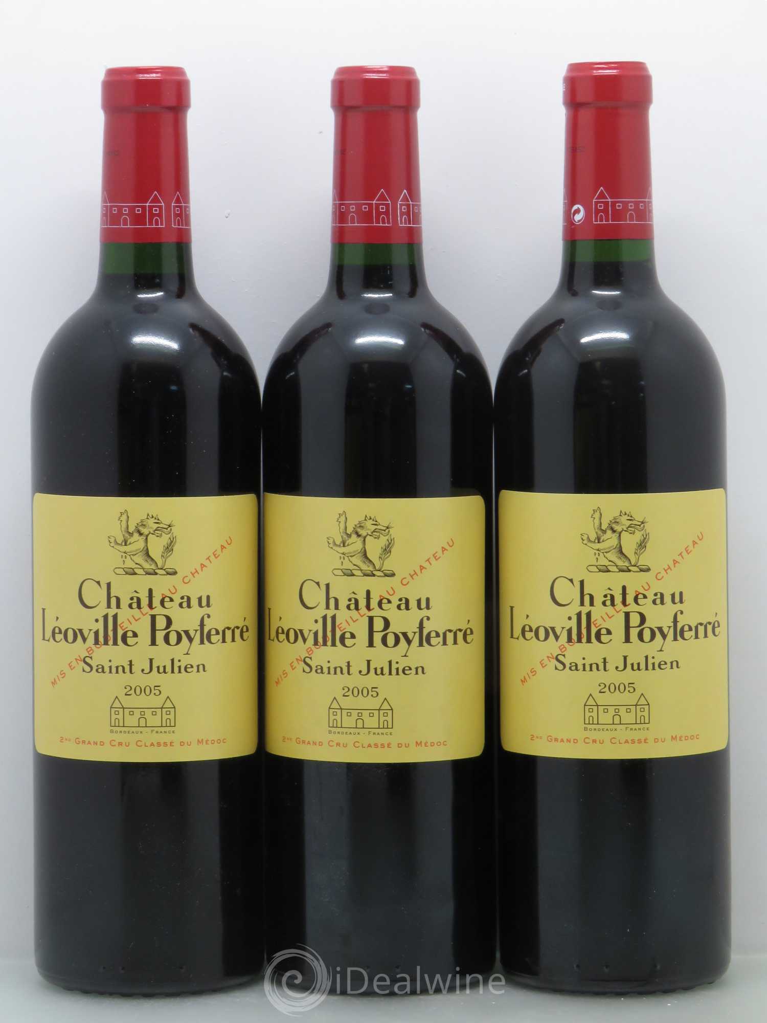 Château Léoville Poyferré 2ème Grand Cru Classé 2005 - Lot de 12 bouteilles - 1