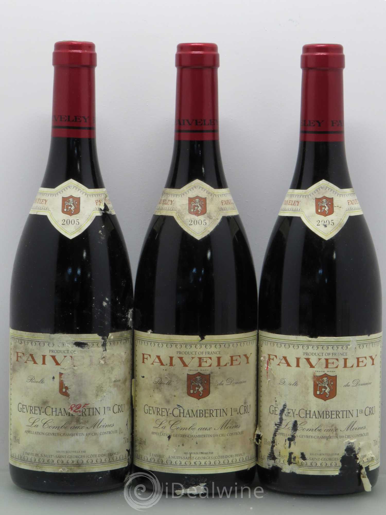 Gevrey-Chambertin 1er Cru La Combe aux moines Faiveley 2005 - Lot de 6 bouteilles - 1