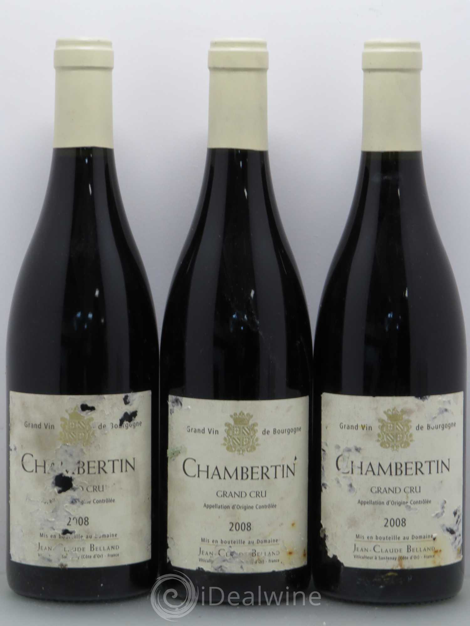 Chambertin Grand Cru Jc Belland 2008 - Posten von 3 Flaschen - 0