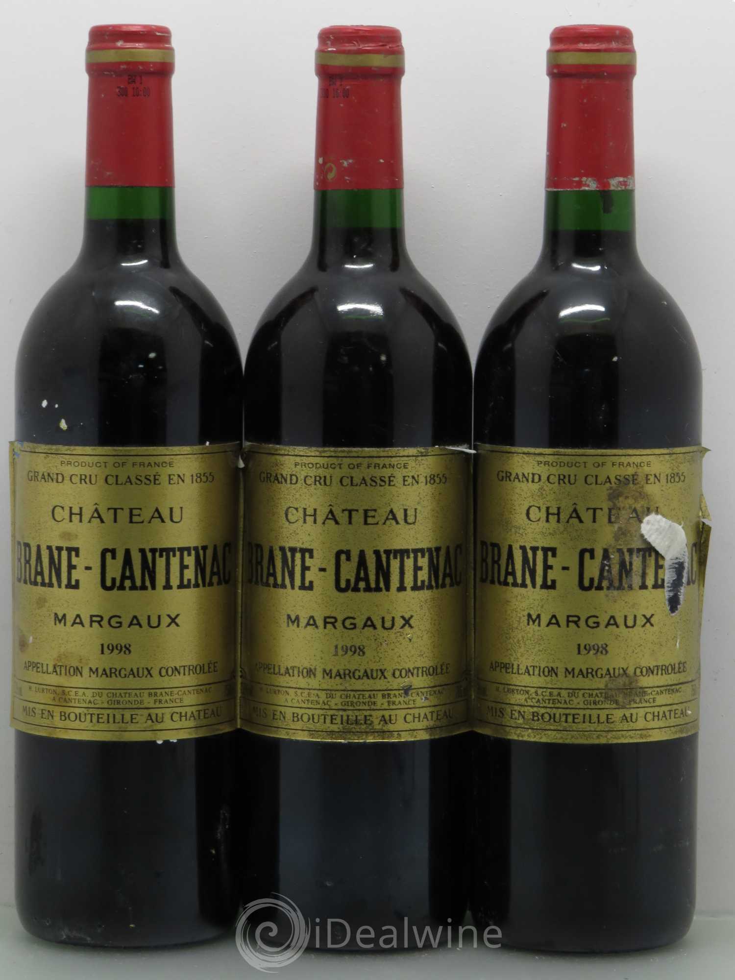 Château Brane Cantenac 2ème Grand Cru Classé 1998 - Lot de 12 bouteilles - 1