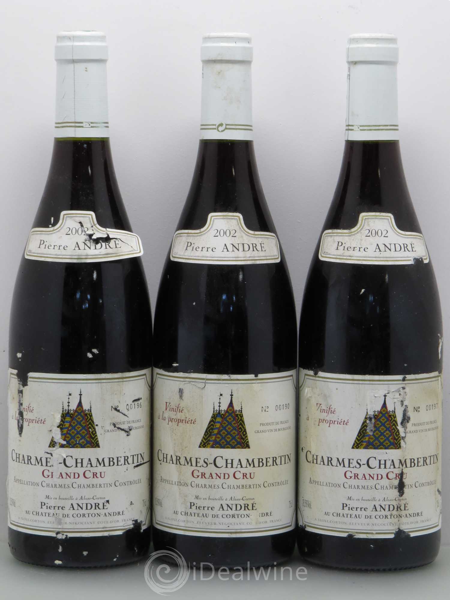 Charmes-Chambertin Grand Cru Pierre Andre 2002 - Lot de 6 bouteilles - 1