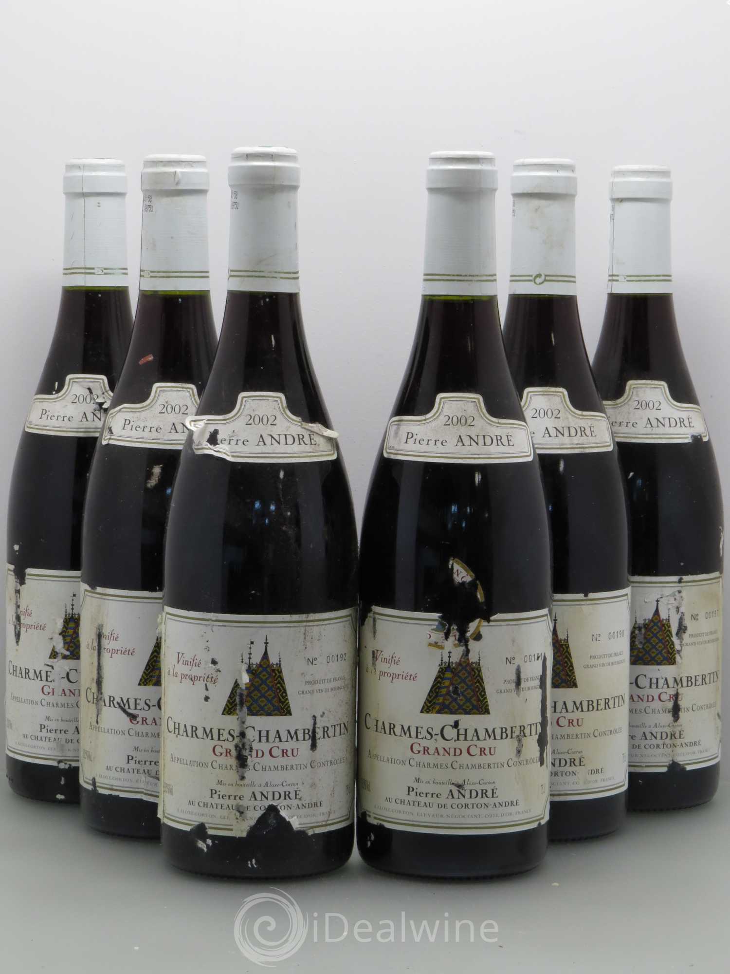 Charmes-Chambertin Grand Cru Pierre Andre 2002 - Lot de 6 bouteilles - 0