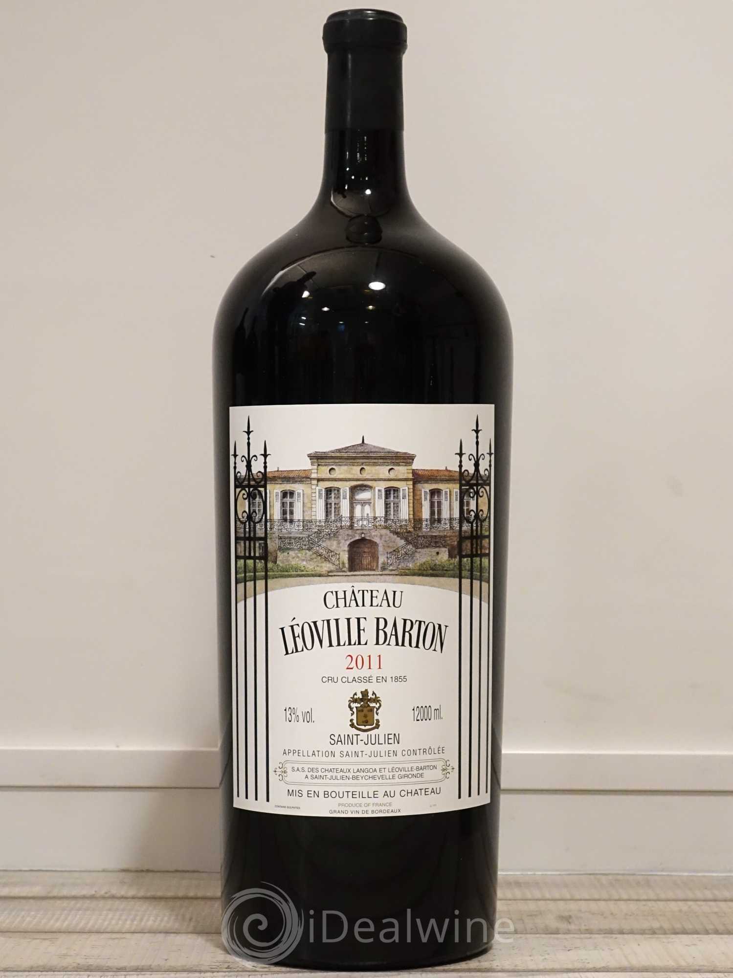Château Léoville Barton 2ème Grand Cru Classé 2011 - Lot de 1 balthazar - 0