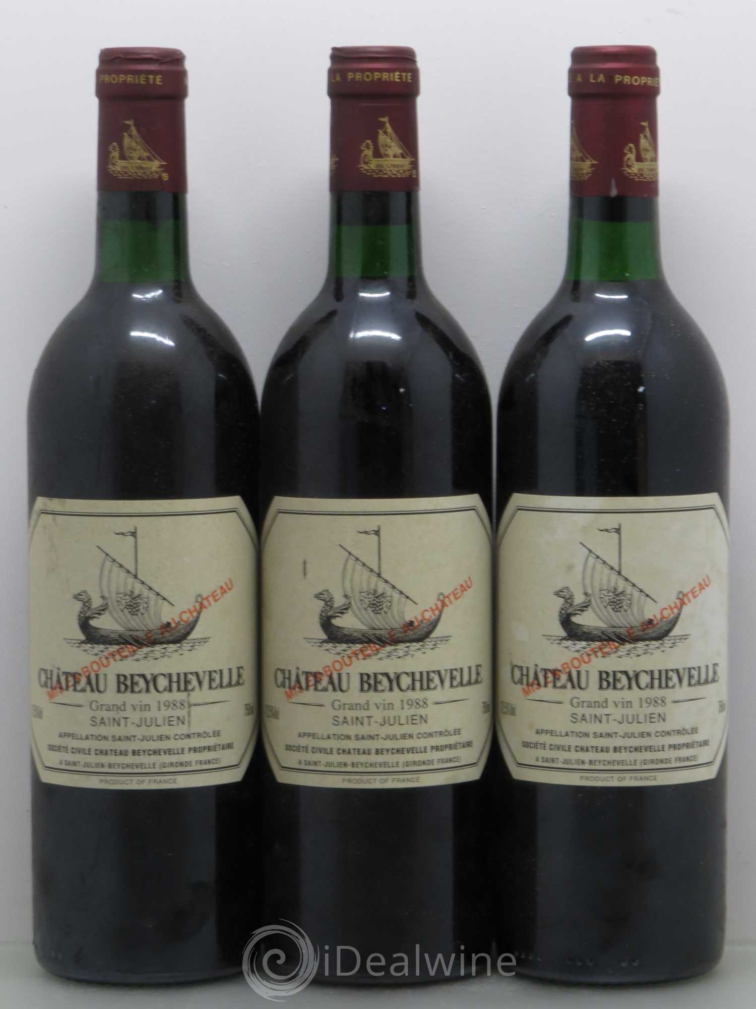 Château Beychevelle 4ème Grand Cru Classé 1988 - Lot de 6 bouteilles - 2