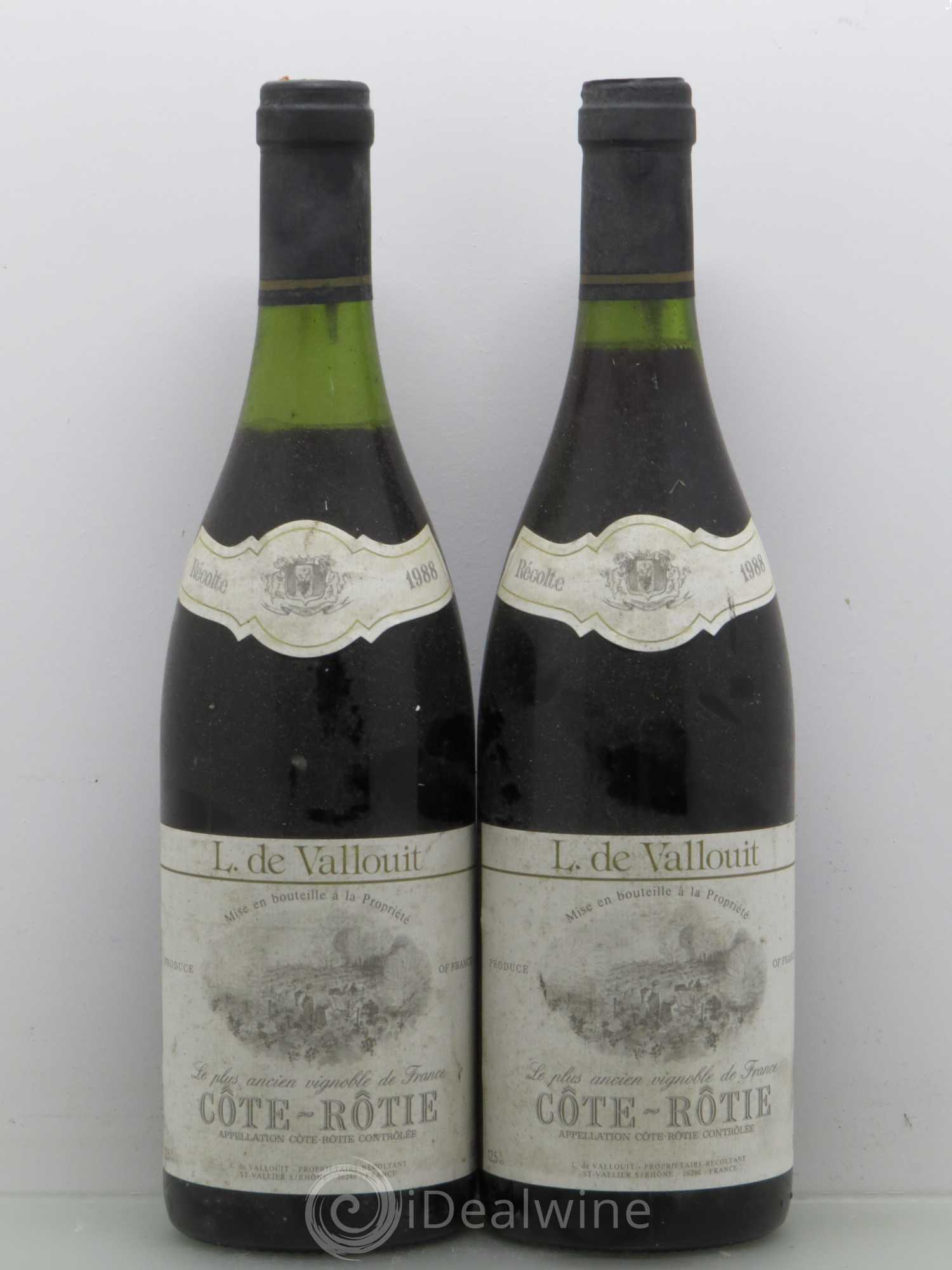 Côte-Rôtie L. De Vallouit 1988 - Posten von 2 Flaschen - 0