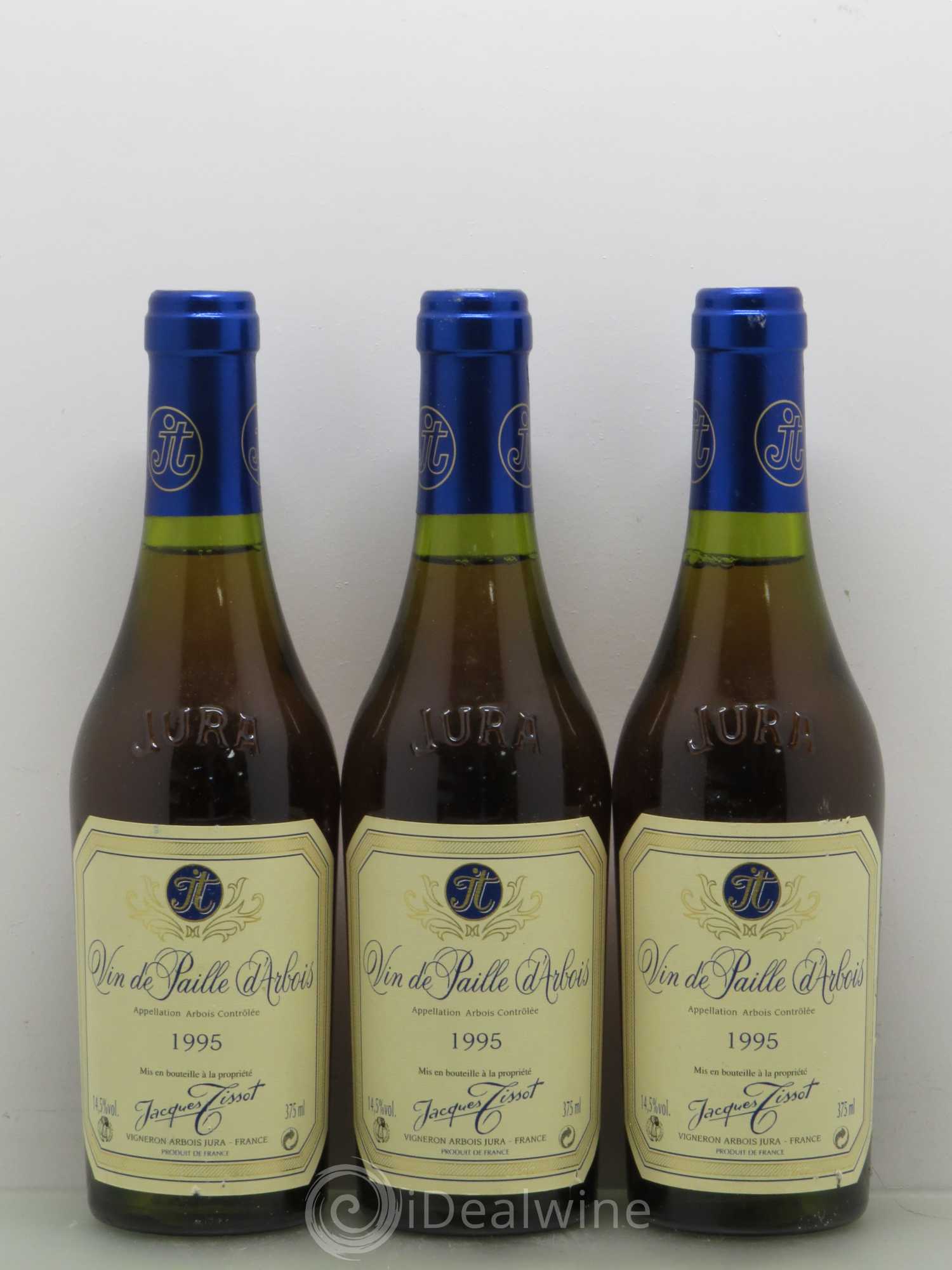 Arbois Vin De Paille Tissot 1995 - Posten von 3 Demi-Flaschen - 0