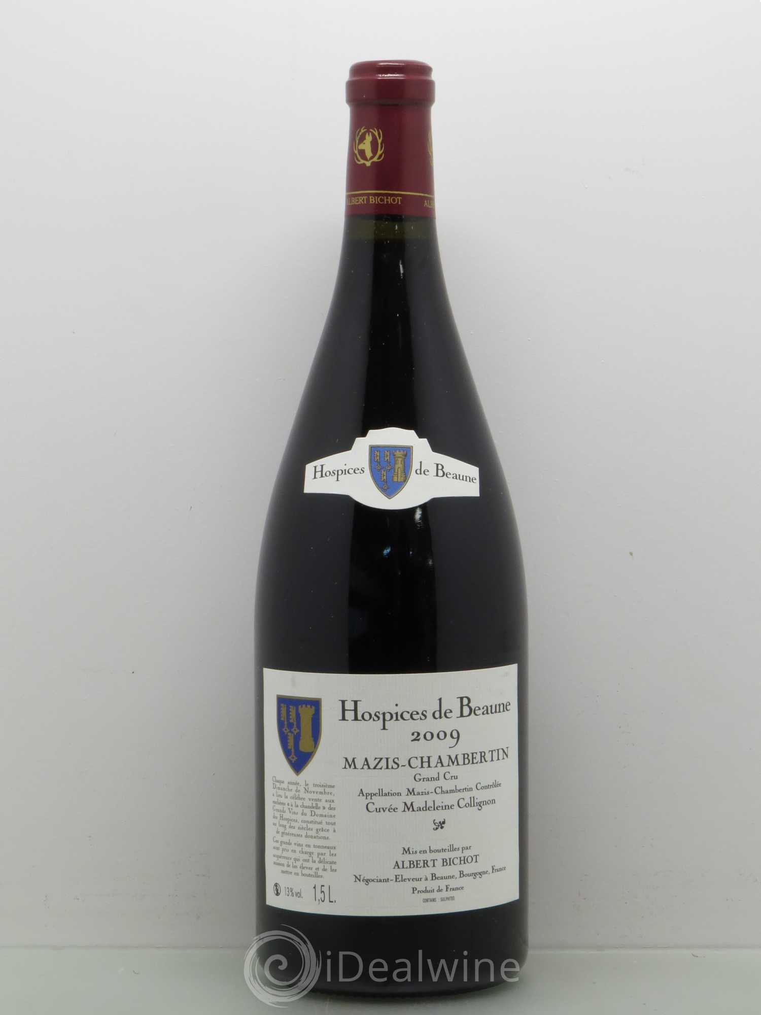 Mazis-Chambertin Grand Cru Cuvee Madeleine Collignon Hospices De Beaune Albert bichot 2009 - Posten von 1 Magnum - 0