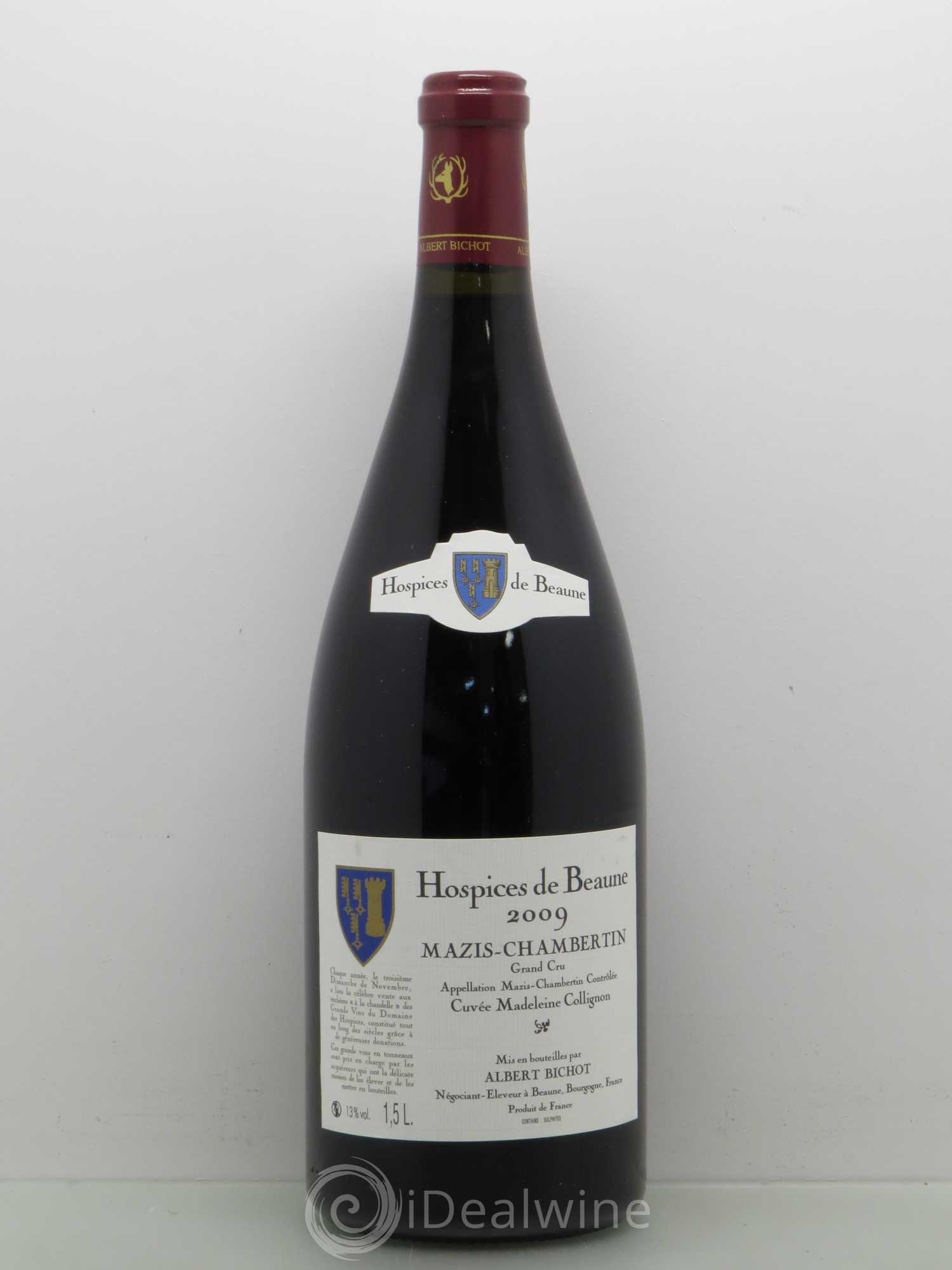 Mazis-Chambertin Grand Cru Cuvee Madeleine Collignon Hospices De Beaune Albert bichot 2009 - Lot de 1 magnum - 0