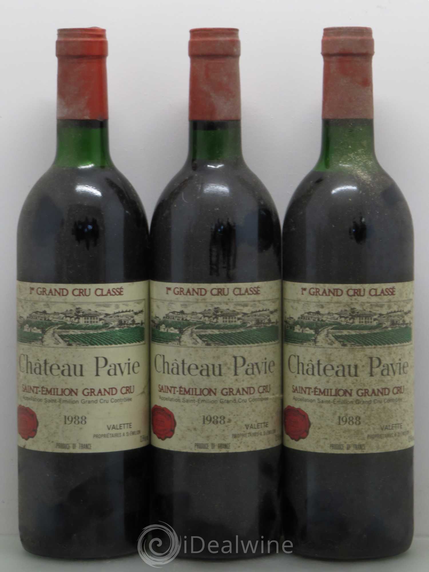 Château Pavie 1er Grand Cru Classé A 1988 - Lot de 6 bouteilles - 1
