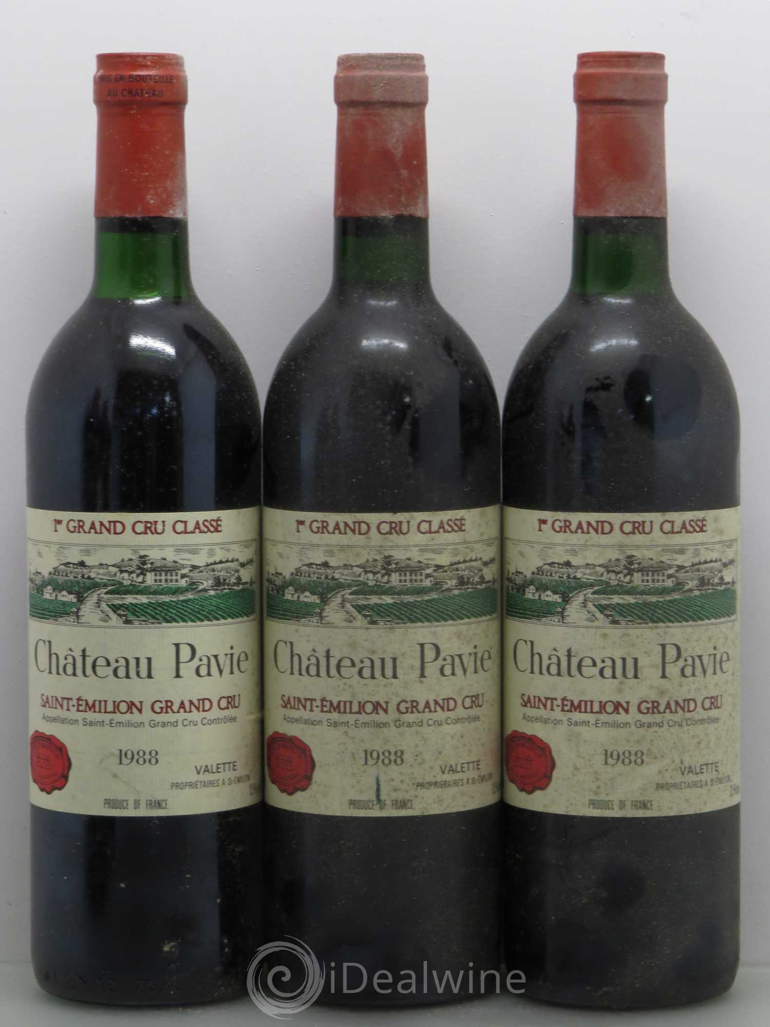 Château Pavie 1er Grand Cru Classé A 1988 - Lot de 5 bouteilles - 1