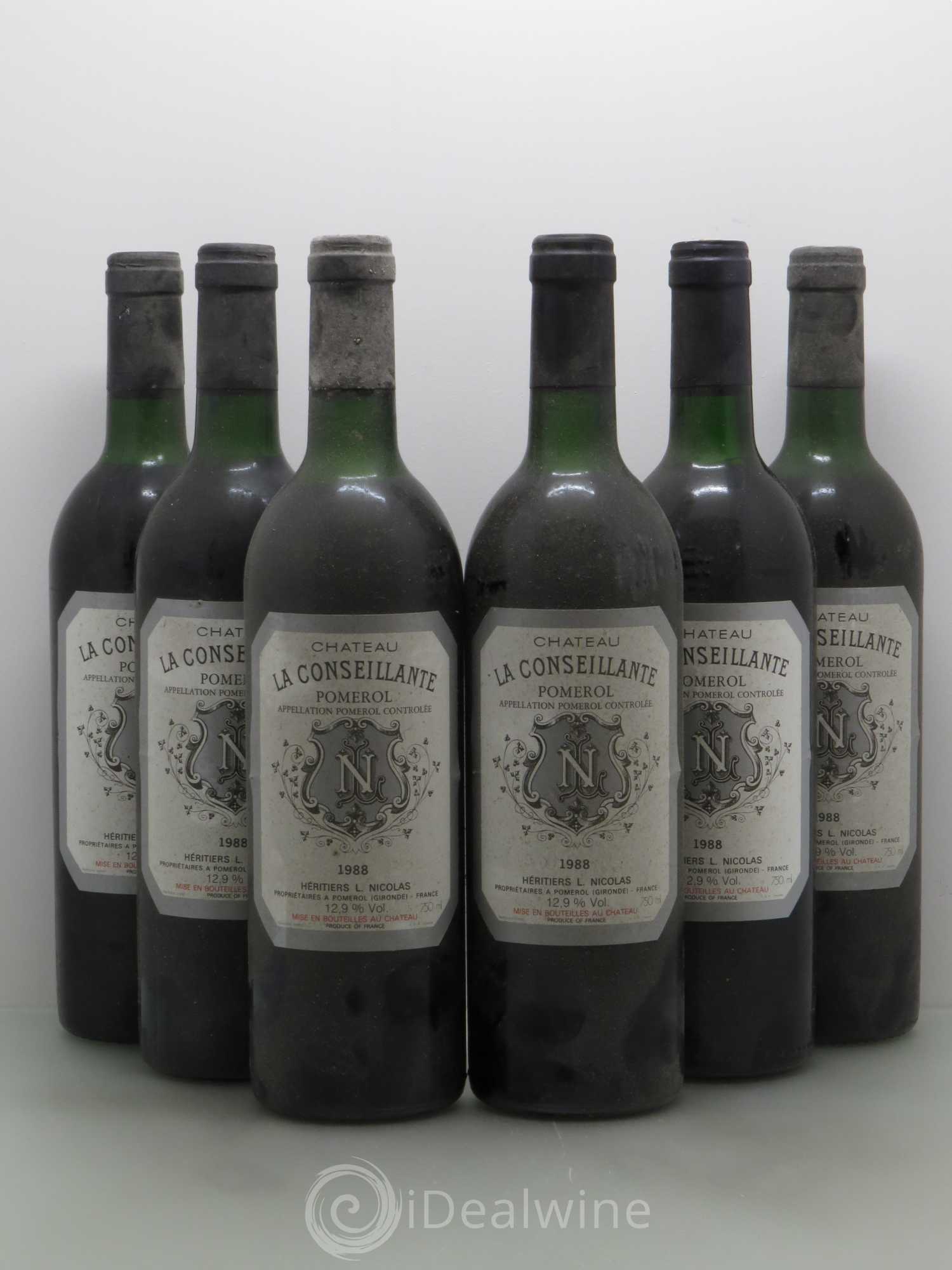 Château la Conseillante 1988 - Lot de 6 bouteilles - 0