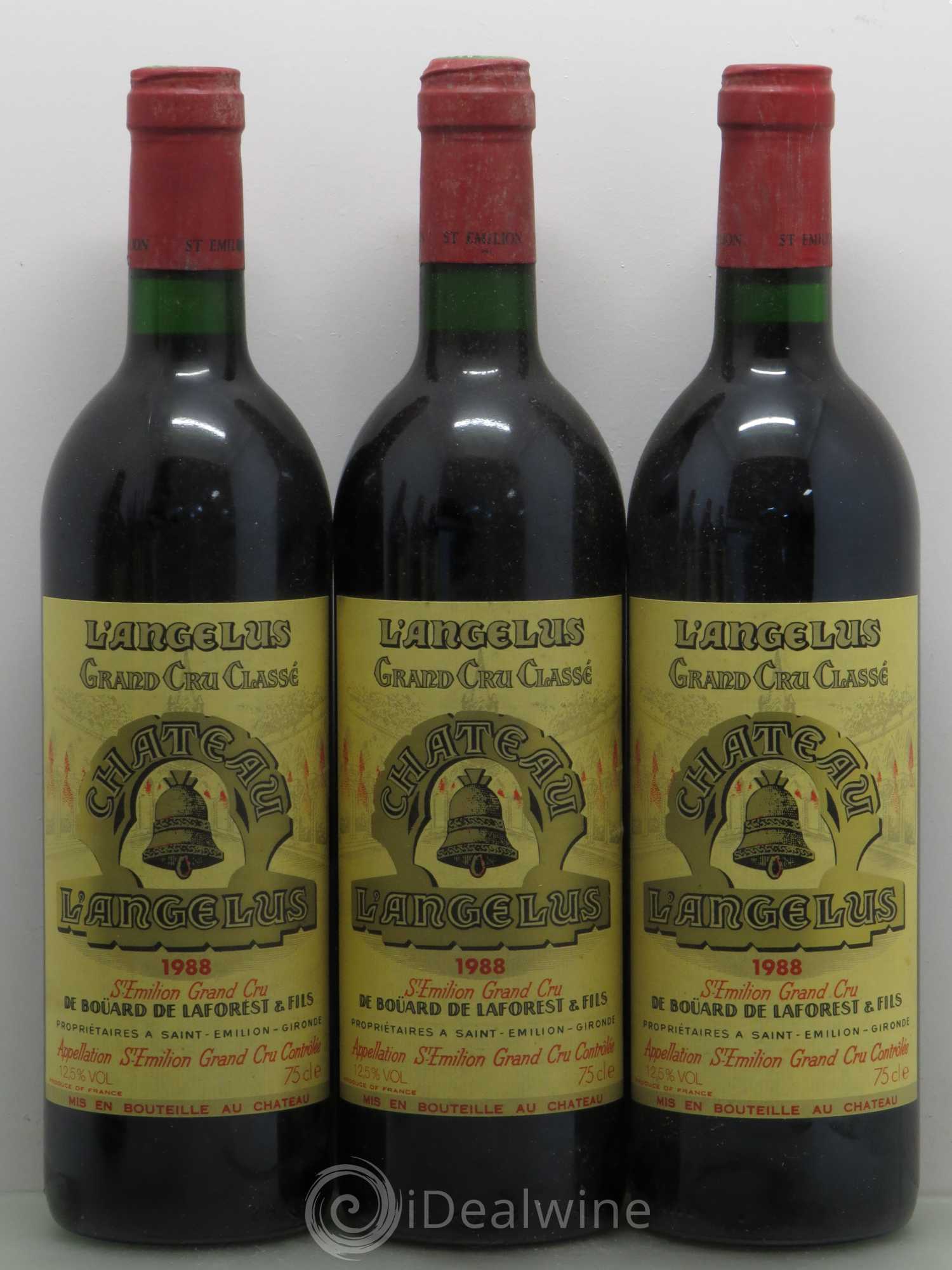 Château Angélus 1er Grand Cru Classé A 1988 - Lot de 6 bouteilles - 1