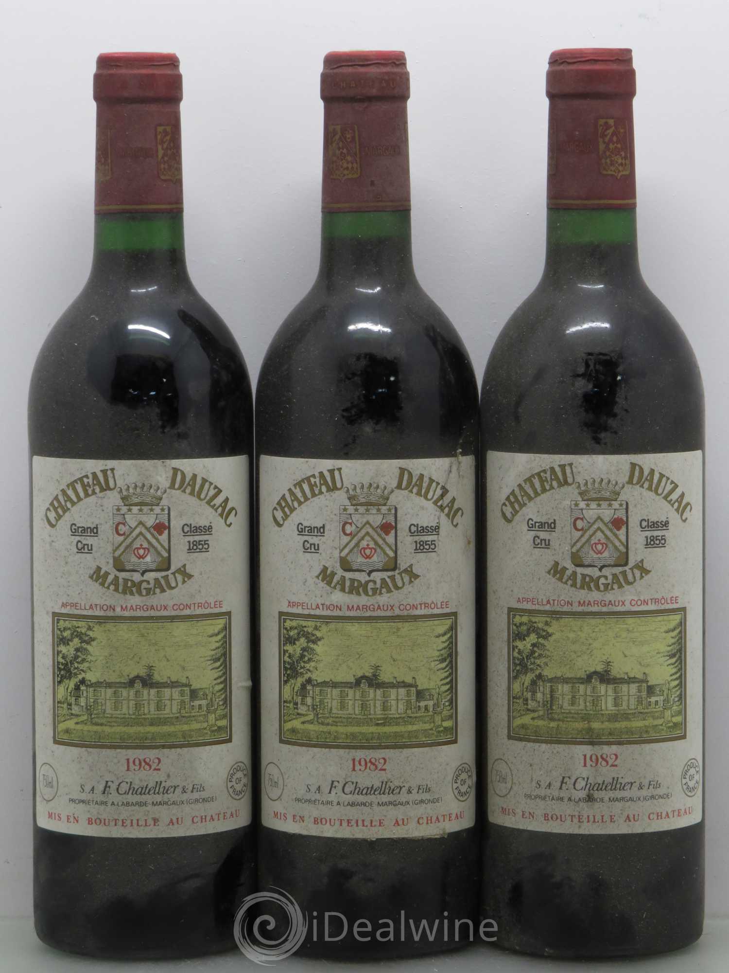 Château Dauzac 5ème Grand Cru Classé 1982 - Lot de 12 bouteilles - 1