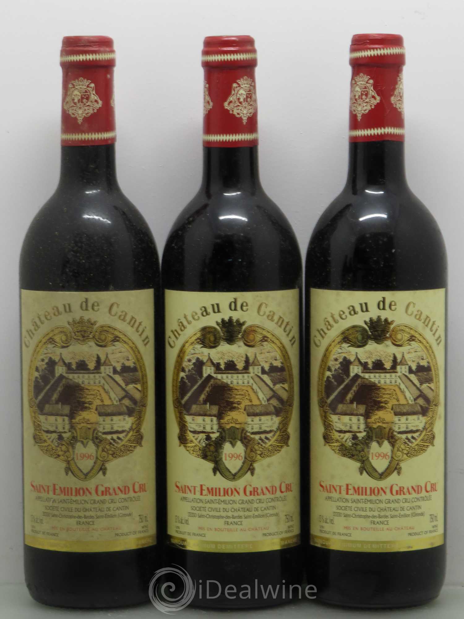 Château Cantin 1996 - Lot of 6 bottles - 1