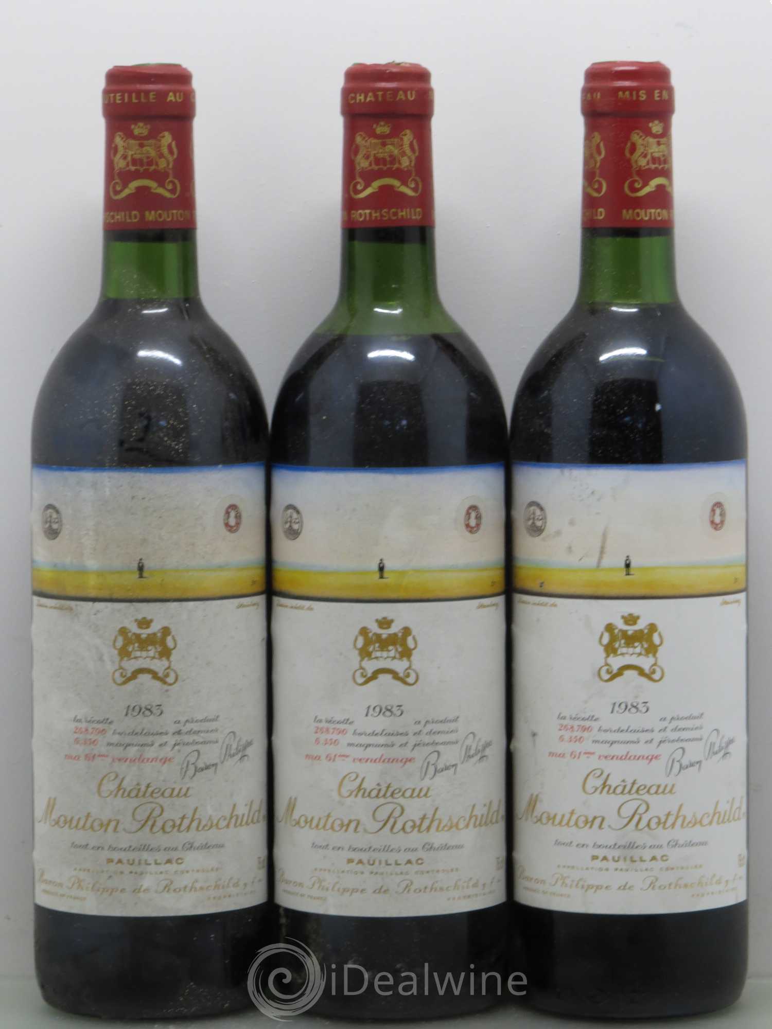Château Mouton Rothschild 1er Grand Cru Classé 1983 - Lot de 6 bouteilles - 2