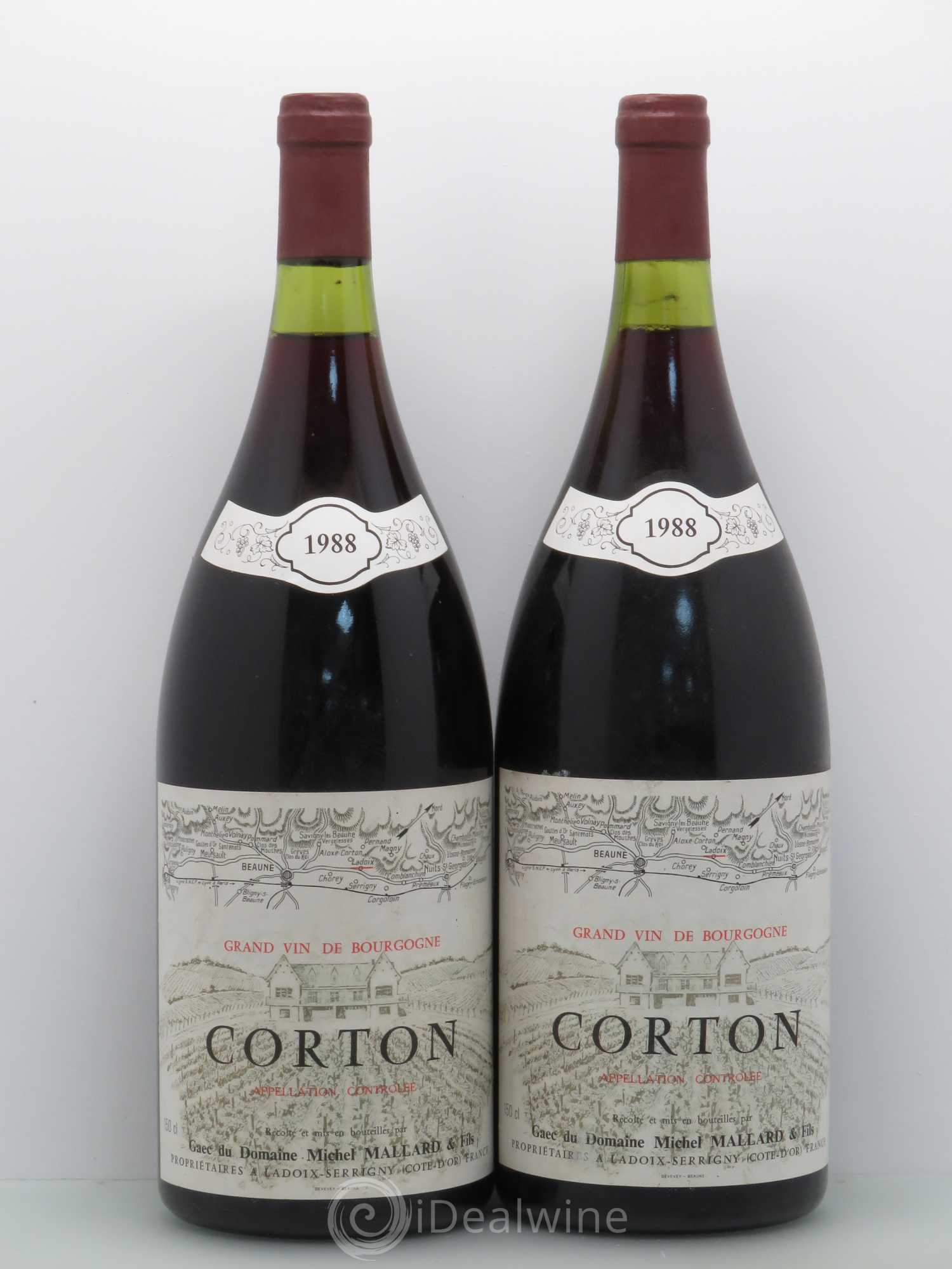 Corton Grand Cru Michel Mallard 1988 - Lot de 2 magnums - 0