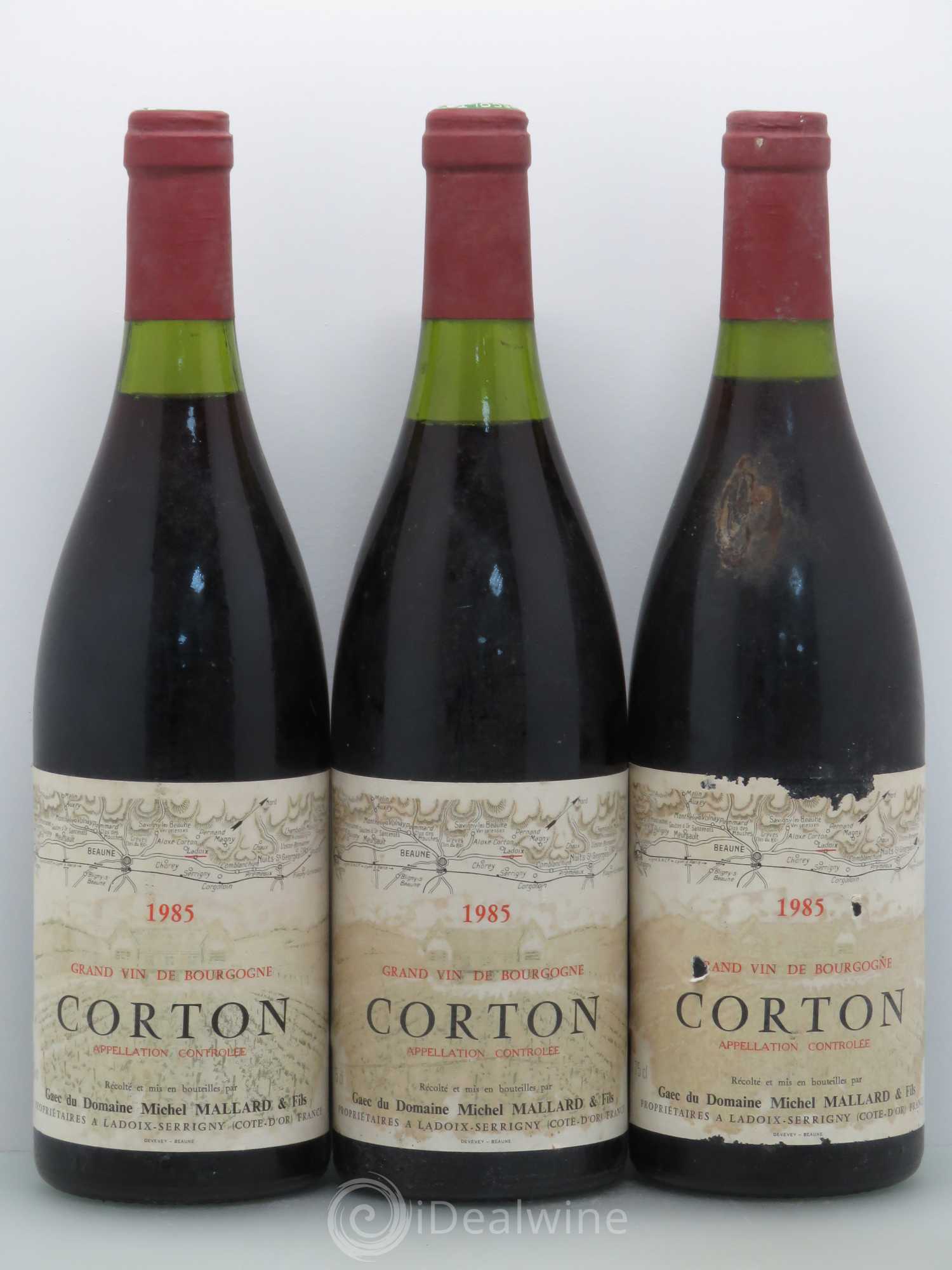 Corton Grand Cru Michel Mallard 1985 - Lot de 6 bouteilles - 2