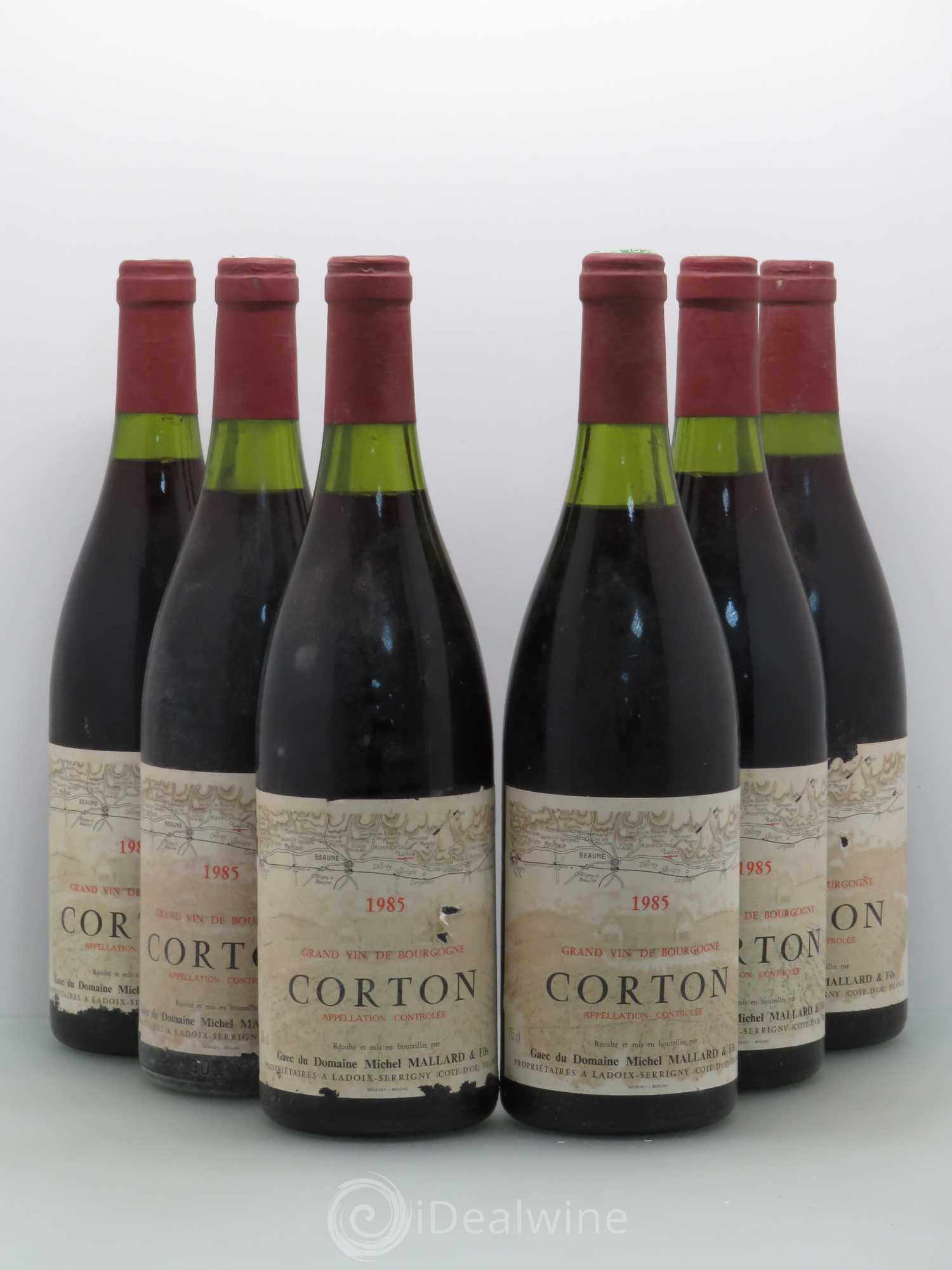 Corton Grand Cru Michel Mallard 1985 - Lot de 6 bouteilles - 0