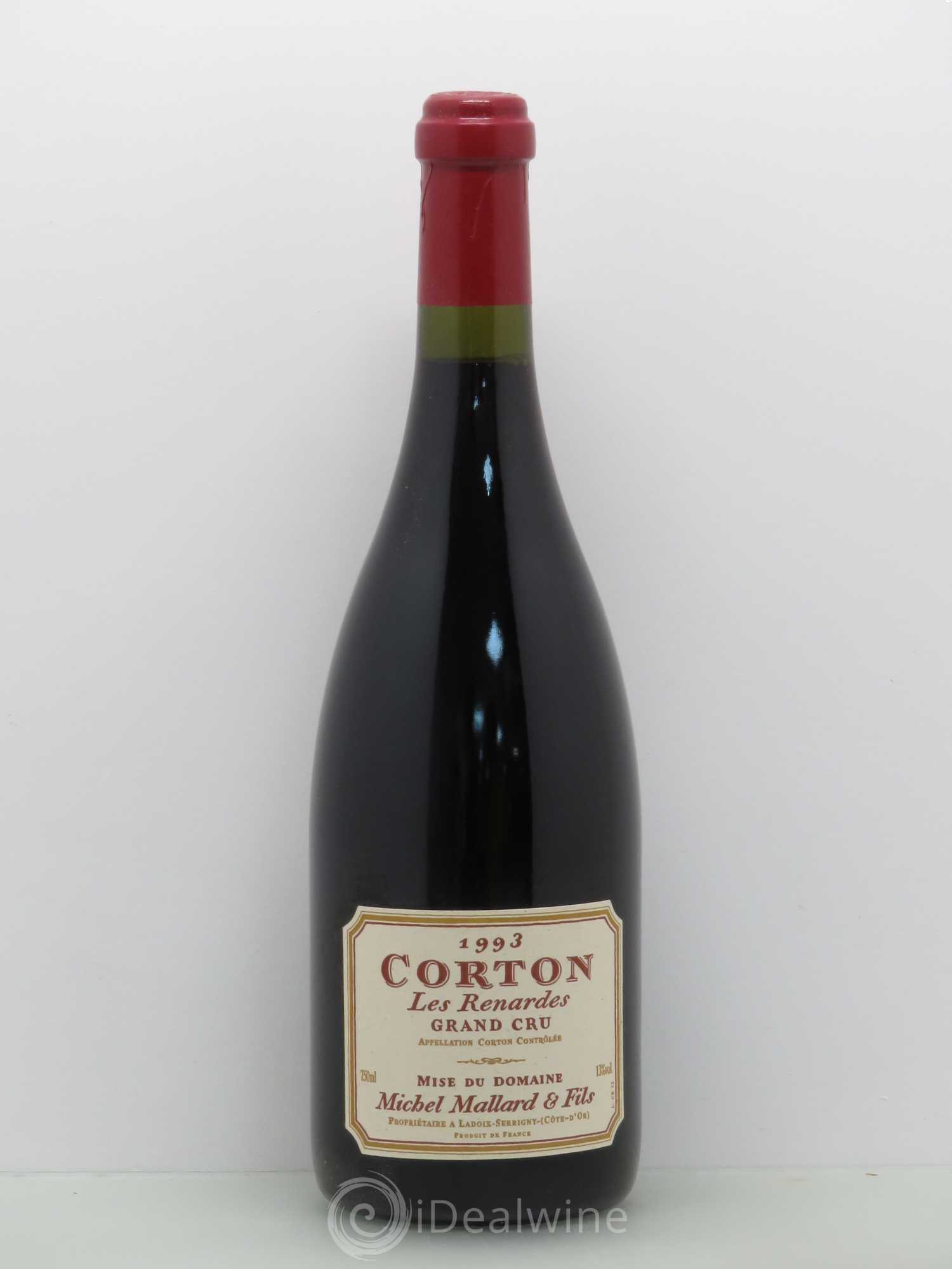 Corton Grand Cru Les Renardes - Michel Mallard 1993 - Posten von 1 Flasche - 0