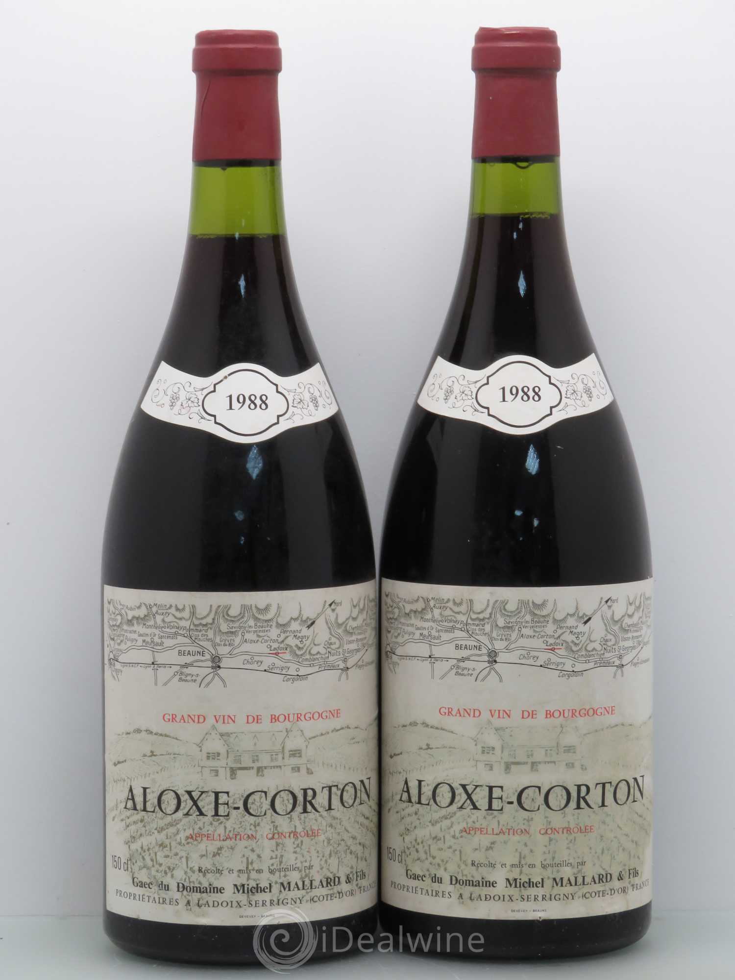 Aloxe-Corton Michel Mallard 1988 - Lot de 2 magnums - 0