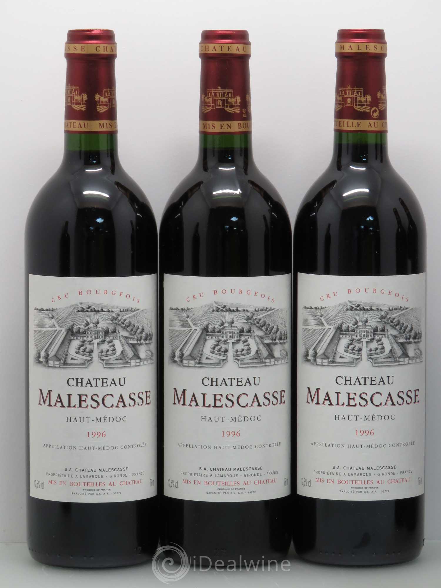 Château Malescasse Cru Bourgeois Exceptionnel 1996 - Lot de 12 bouteilles - 3