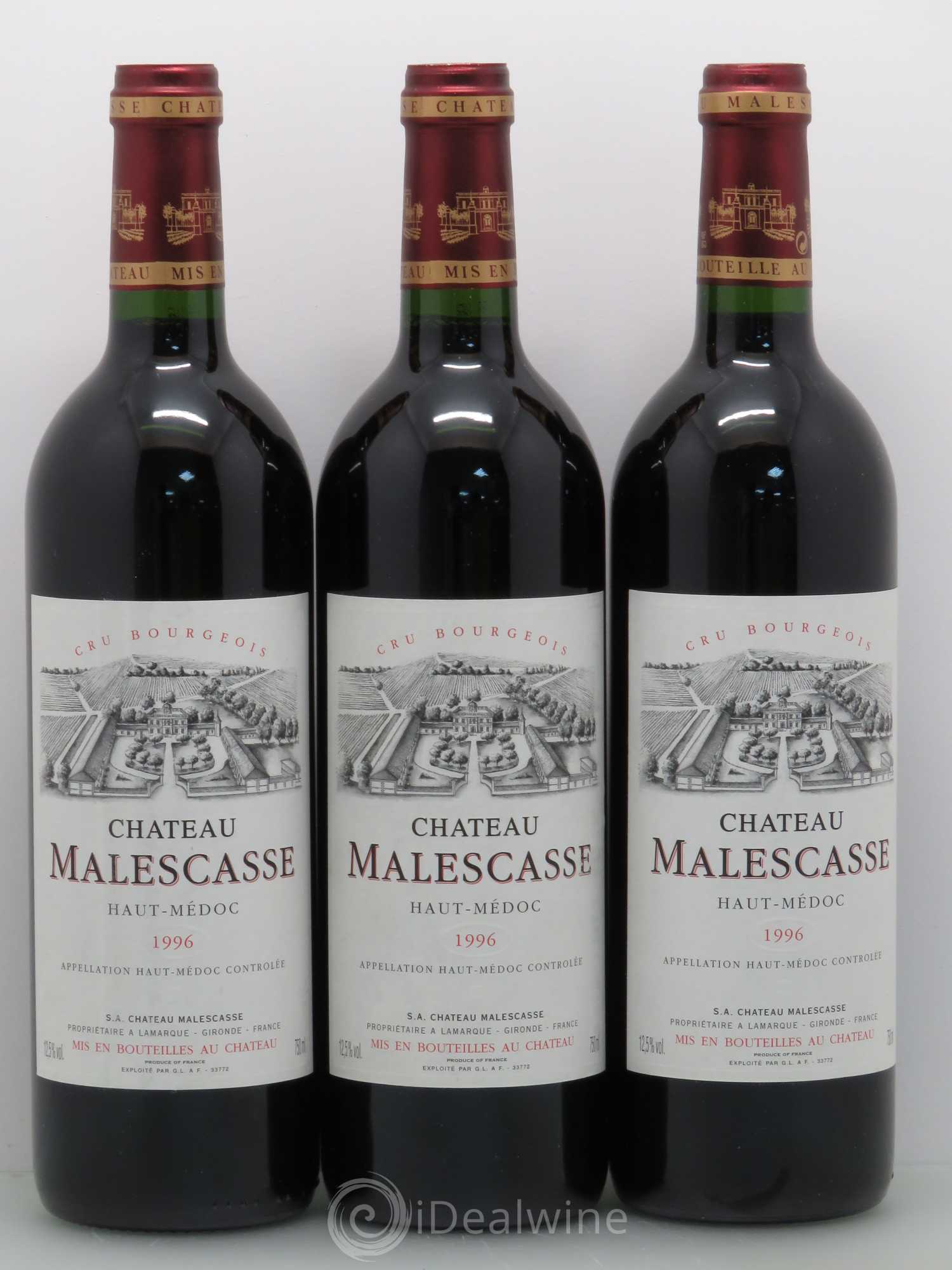 Château Malescasse Cru Bourgeois Exceptionnel 1996 - Lot de 12 bouteilles - 4
