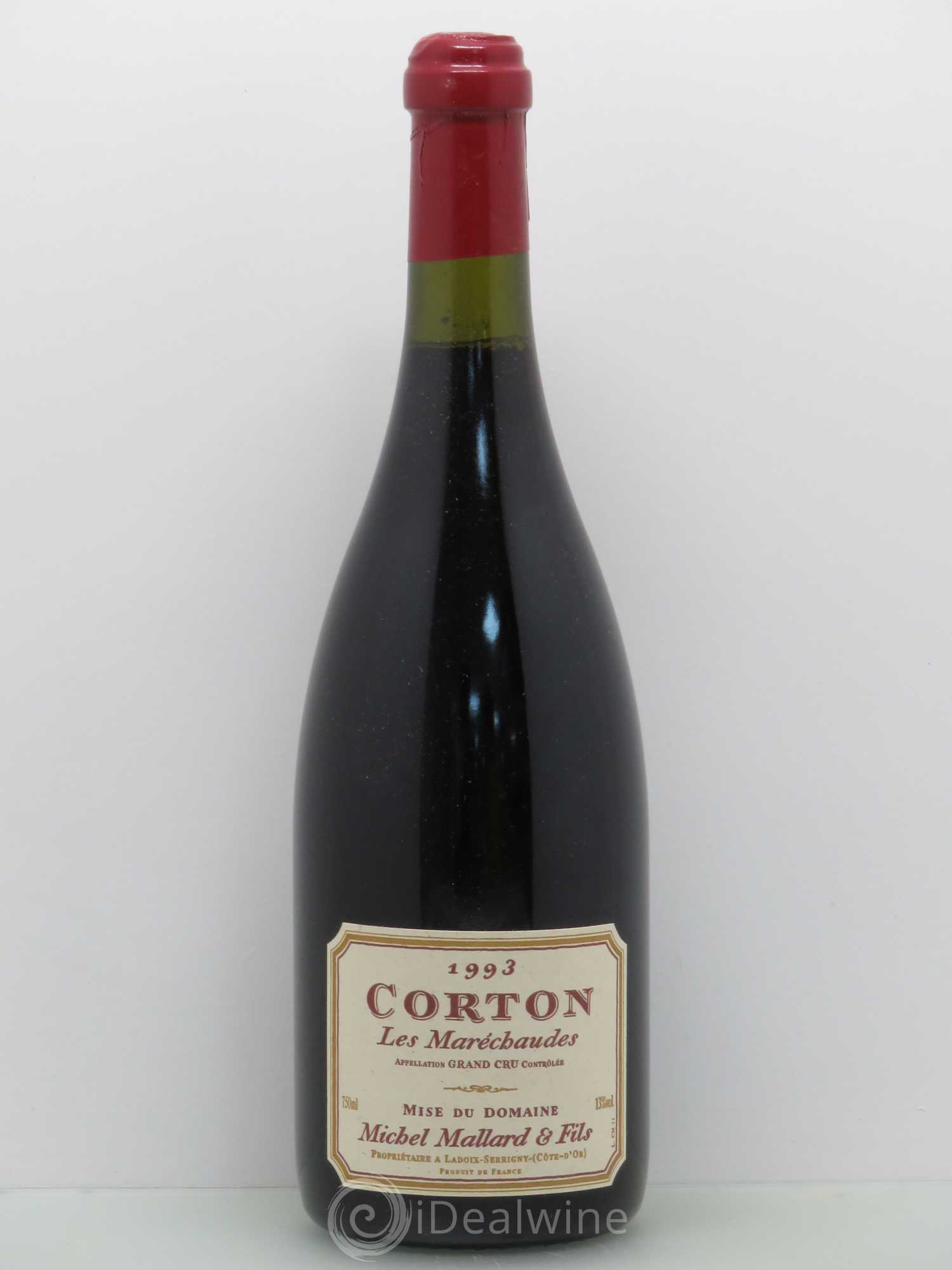 Corton Grand Cru Les Maréchaudes - Michel Mallard 1993 - Posten von 1 Flasche - 0