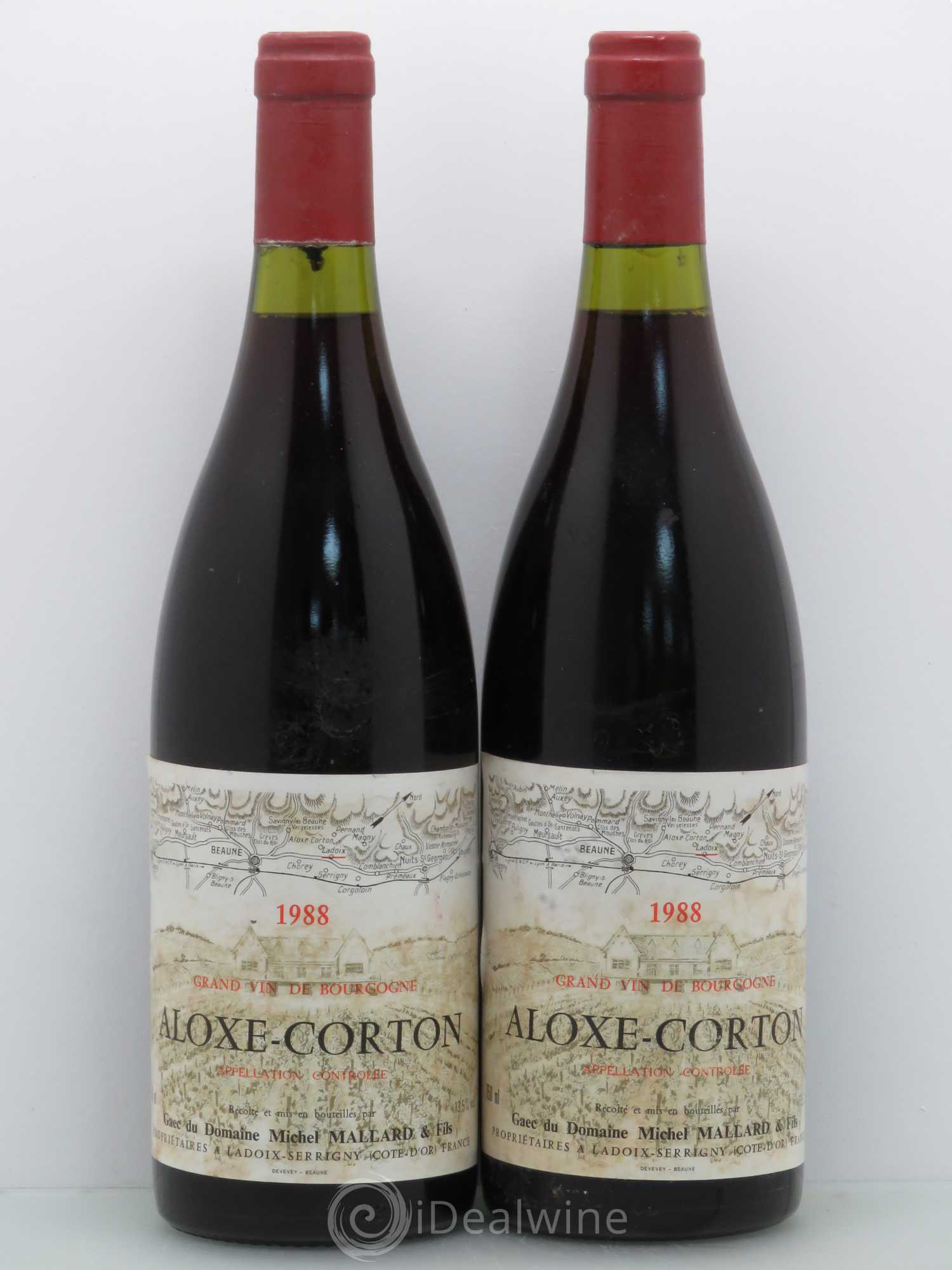Aloxe-Corton Michel Mallard (sans prix de réserve) 1988 - Posten von 2 Flaschen - 0
