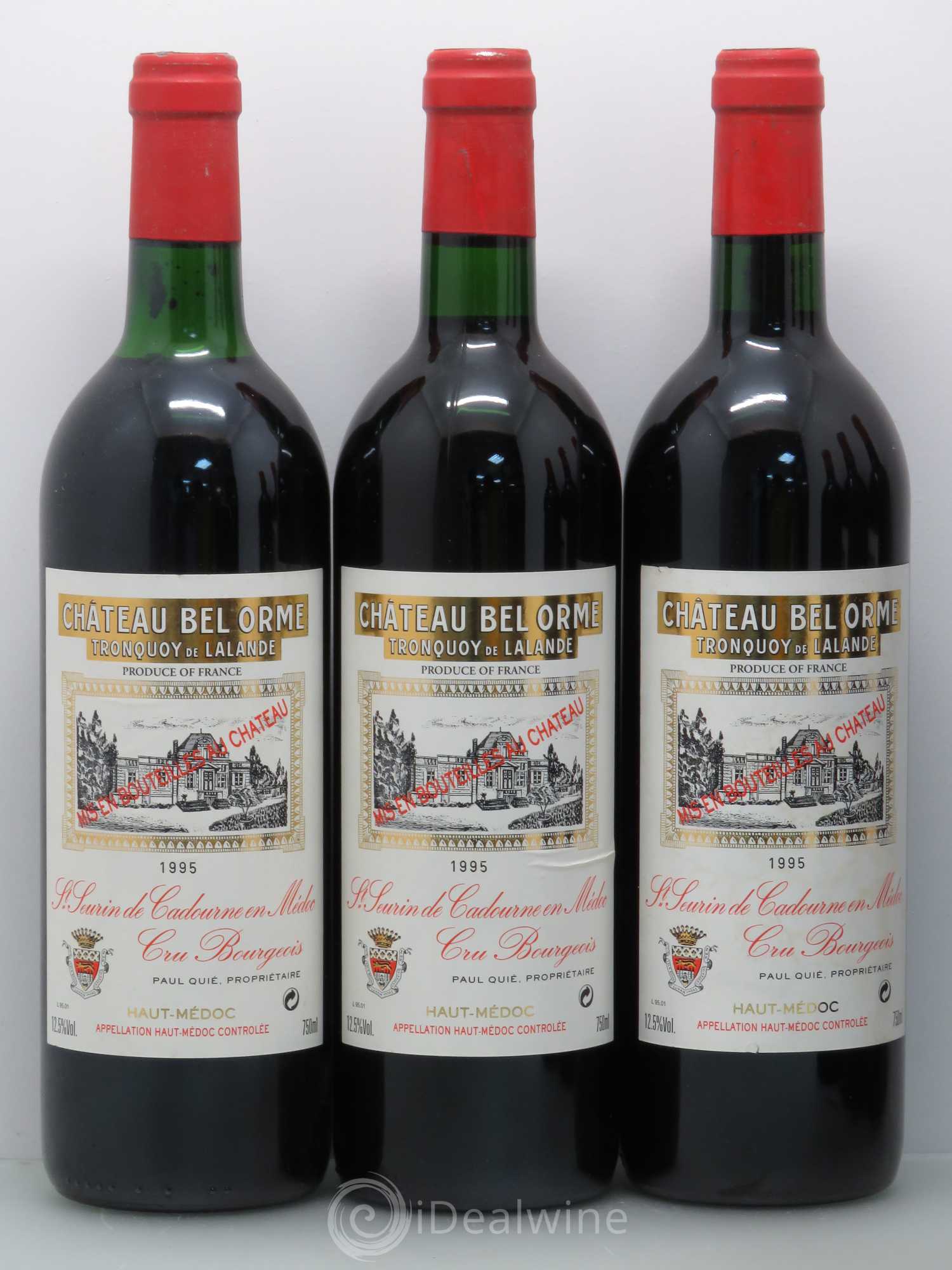 Château Bel Orme Tronquoy de Lalande Cru Bourgeois 1995 - Lot de 6 bouteilles - 1