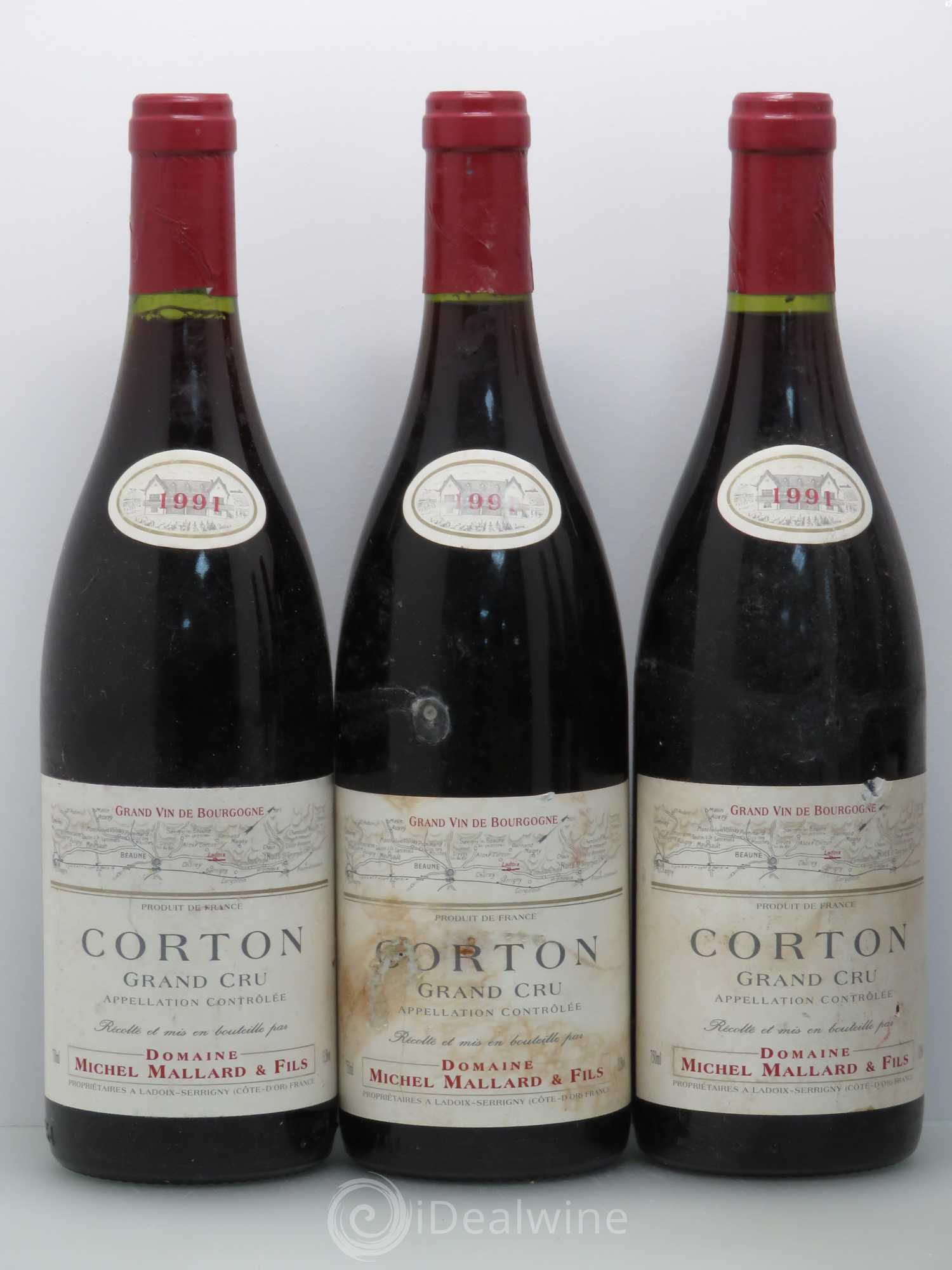 Corton Grand Cru Michel Mallard 1991 - Lot de 6 bouteilles - 1