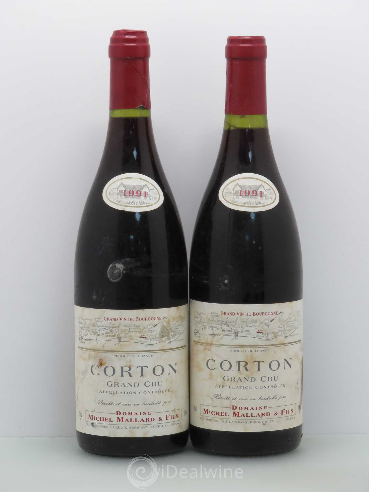 Corton Grand Cru Michel Mallard (sans prix de réserve) 1991 - Posten von 2 Flaschen - 0