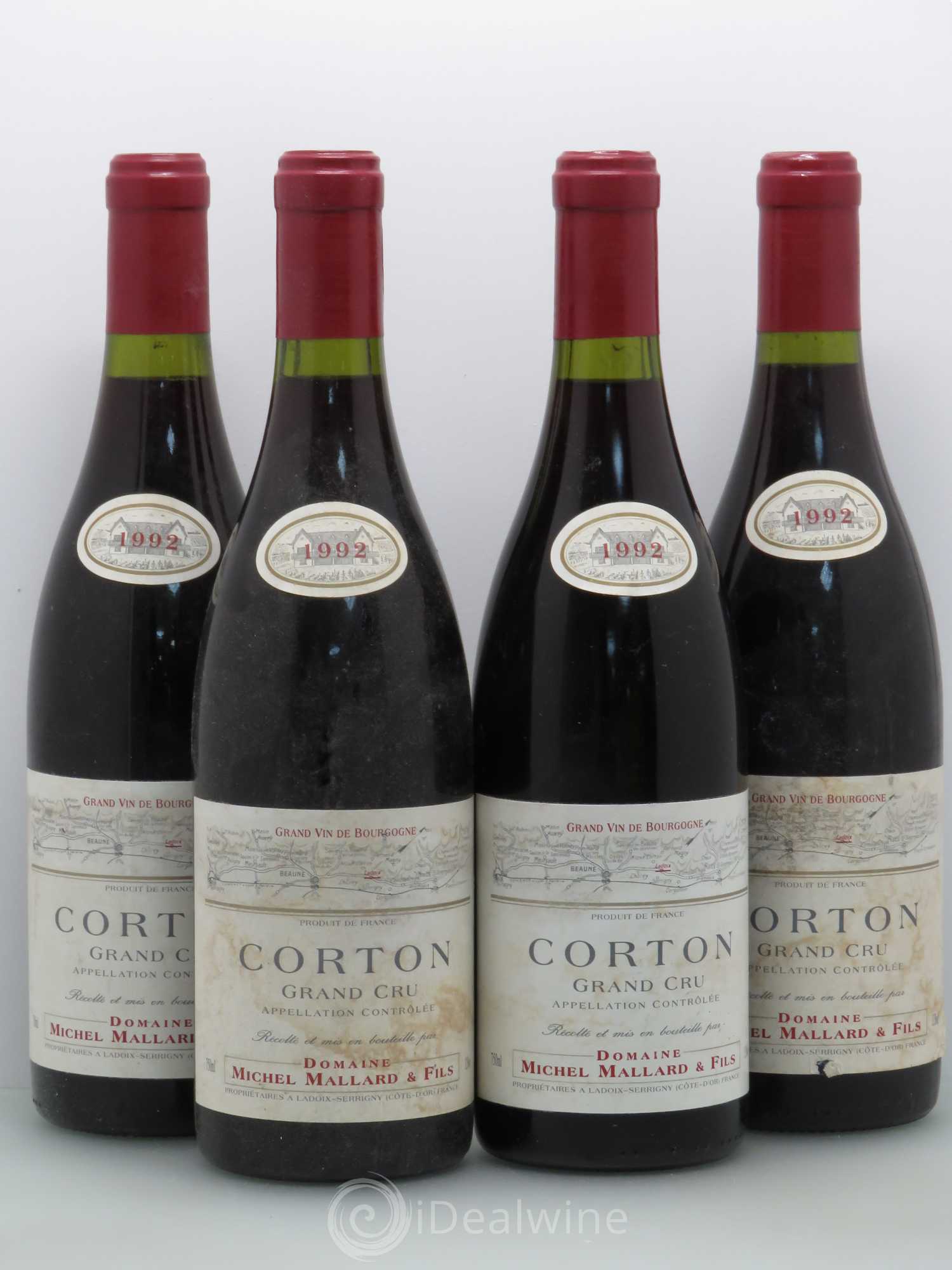Corton Grand Cru Michel Mallard (sans prix de réserve) 1992 - Posten von 4 Flaschen - 0