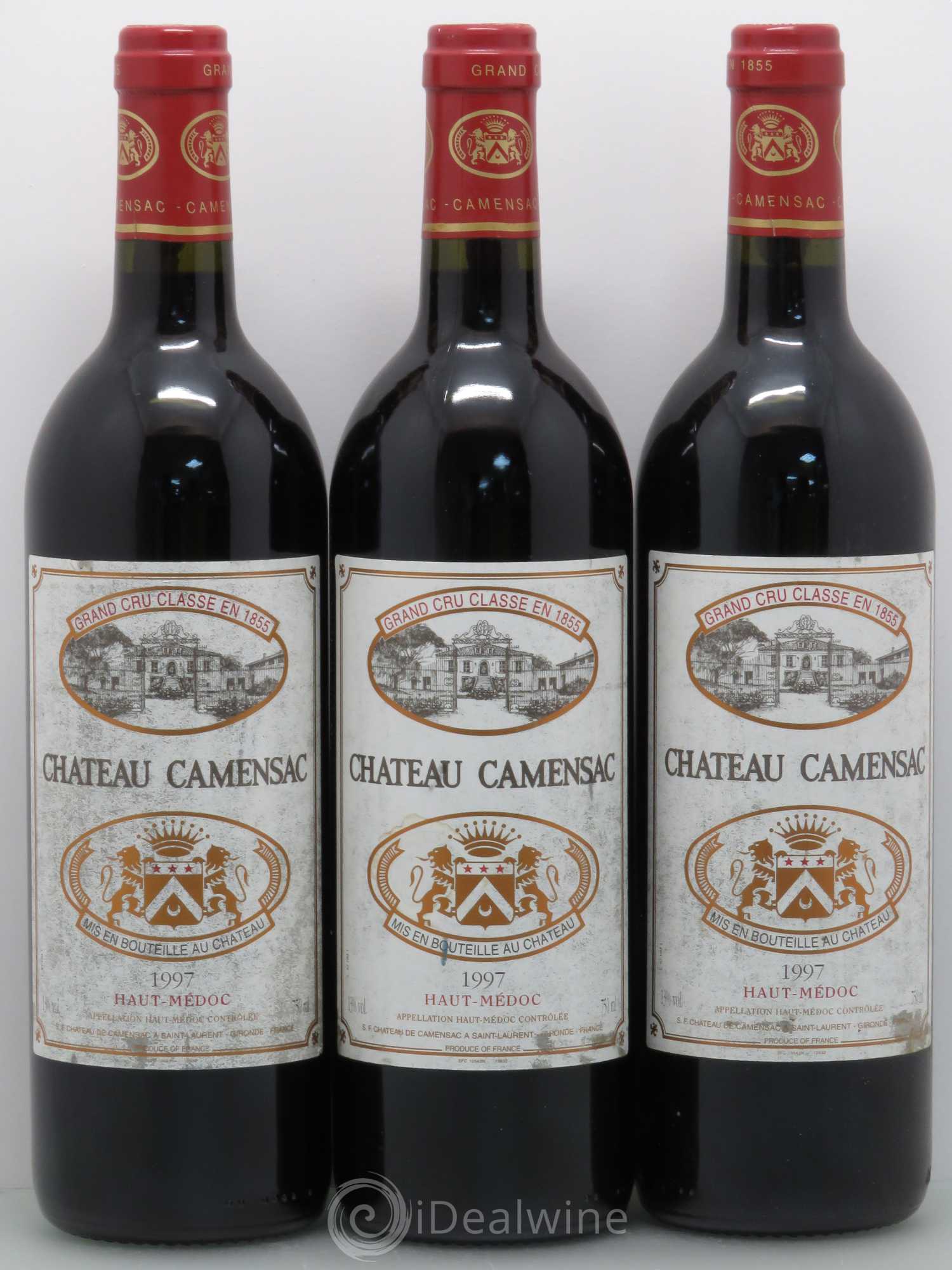 Château Camensac 5ème Grand Cru Classé 1997 - Lot de 3 bouteilles - 0