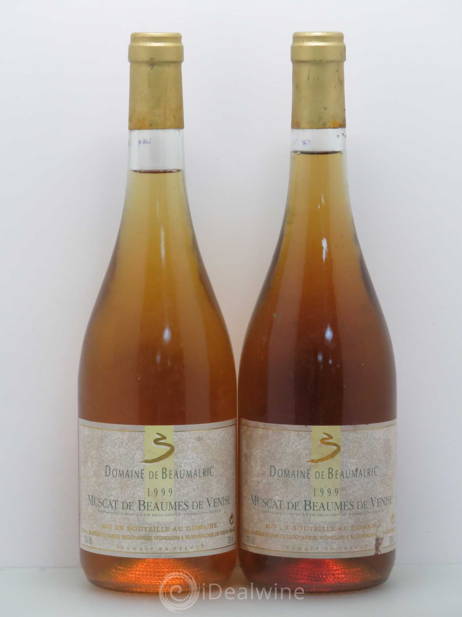 Divers Muscat de Beaume de Venise - Beaumalric (sans prix de réserve) 1999 - Lot de 5 bouteilles - 2