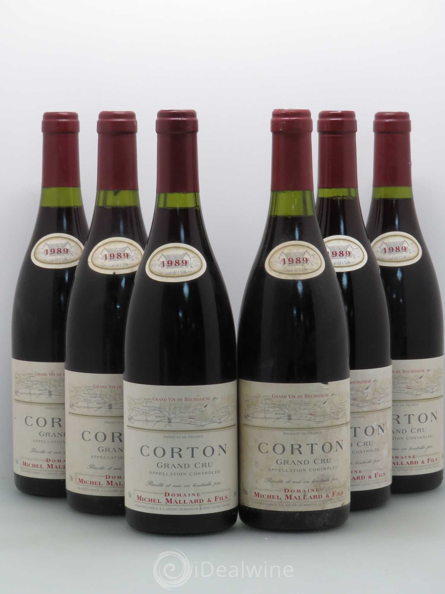 Corton Grand Cru Michel Mallard 1989 - Lot de 6 bouteilles - 0