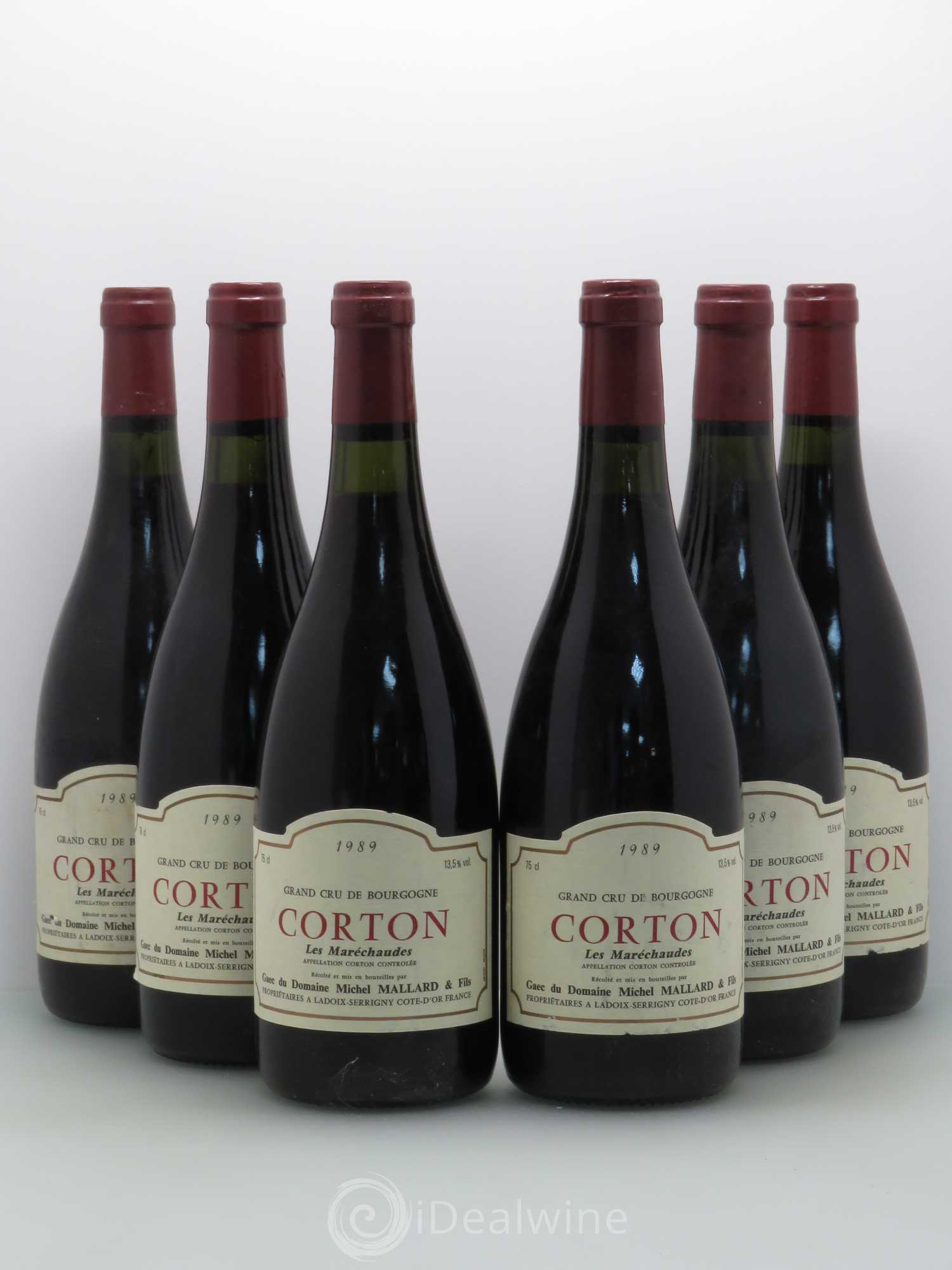 Corton Grand Cru Les Maréchaudes - Michel Mallard 1989 - Posten von 6 Flaschen - 0