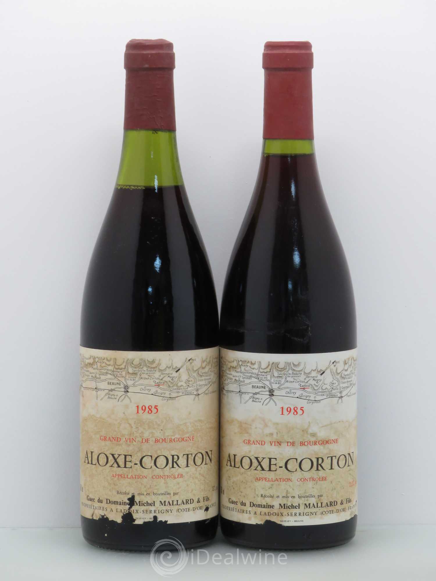 Aloxe-Corton Michel Mallard (sans prix de réserve) 1985 - Posten von 2 Flaschen - 0