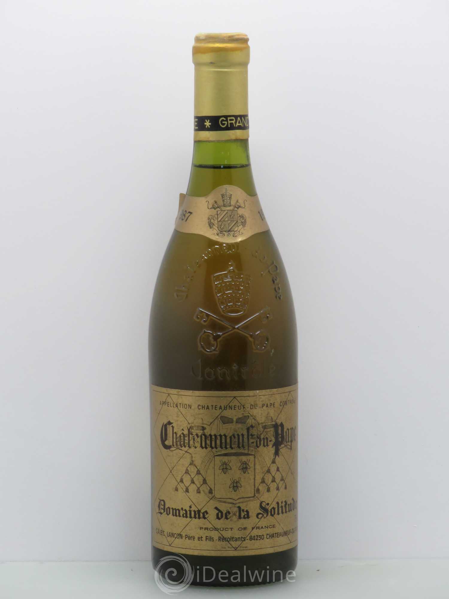 Châteauneuf-du-Pape Domaine de la Solitude (sans prix de réserve) 1987 - Posten von 1 Flasche - 0