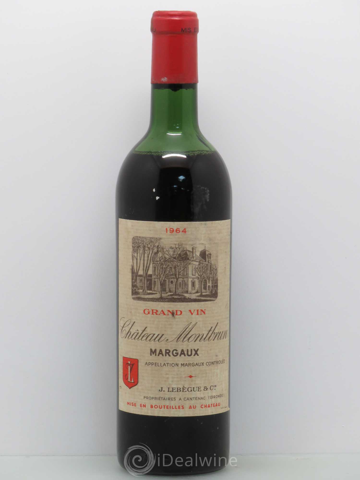 Château Margaux 1er Grand Cru Classé Château Monbrun 1964 - Lot de 1 bouteille - 0