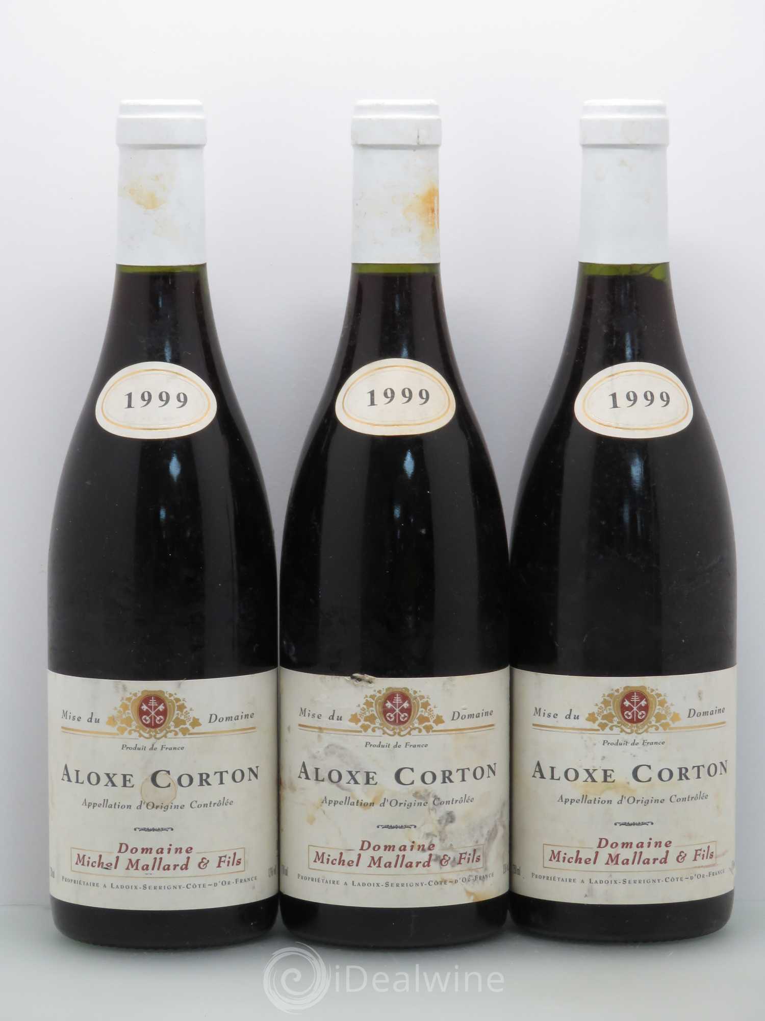 Aloxe-Corton Michel Mallard 1999 - Lot de 3 bouteilles - 0
