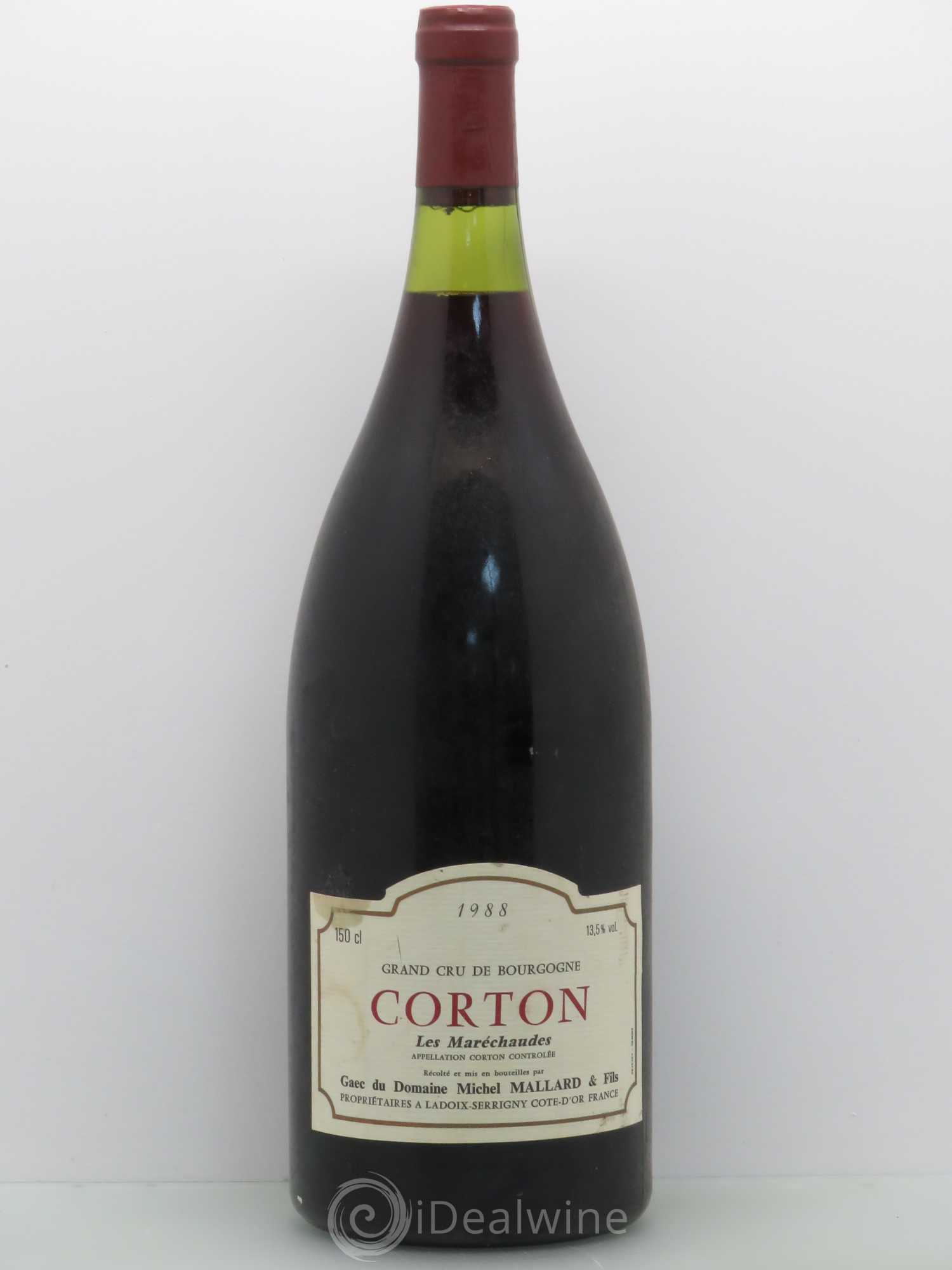 Corton Grand Cru Les Maréchaudes - Michel Mallard 1988 - Posten von 1 Magnum - 0