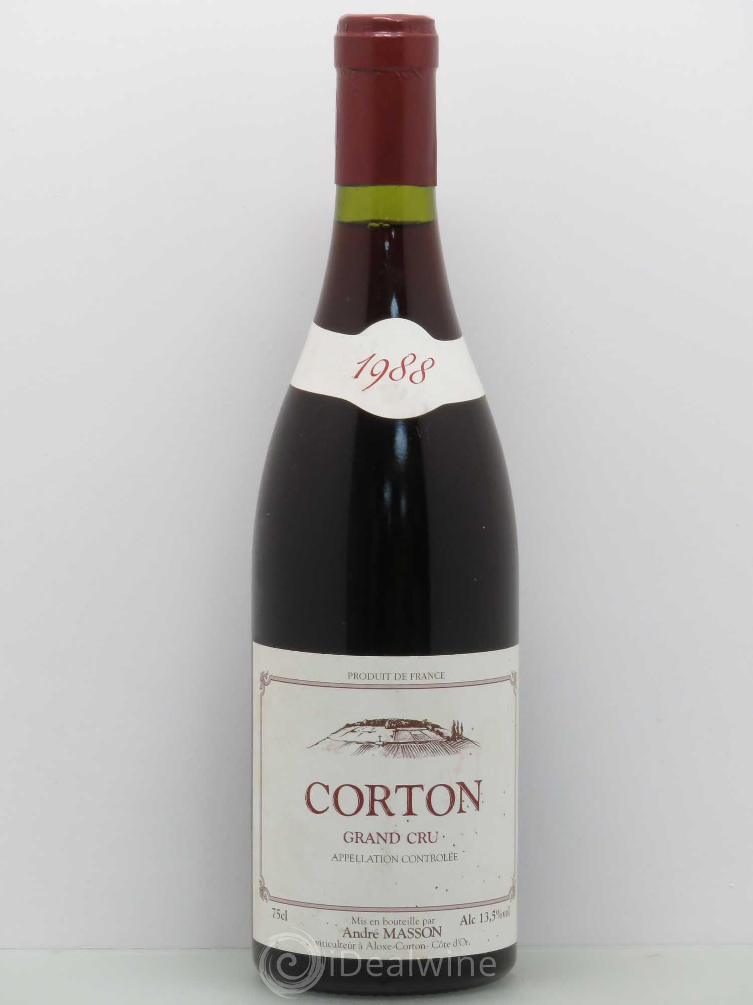 Corton Grand Cru André Masson 1988 - Lot de 1 bouteille - 0