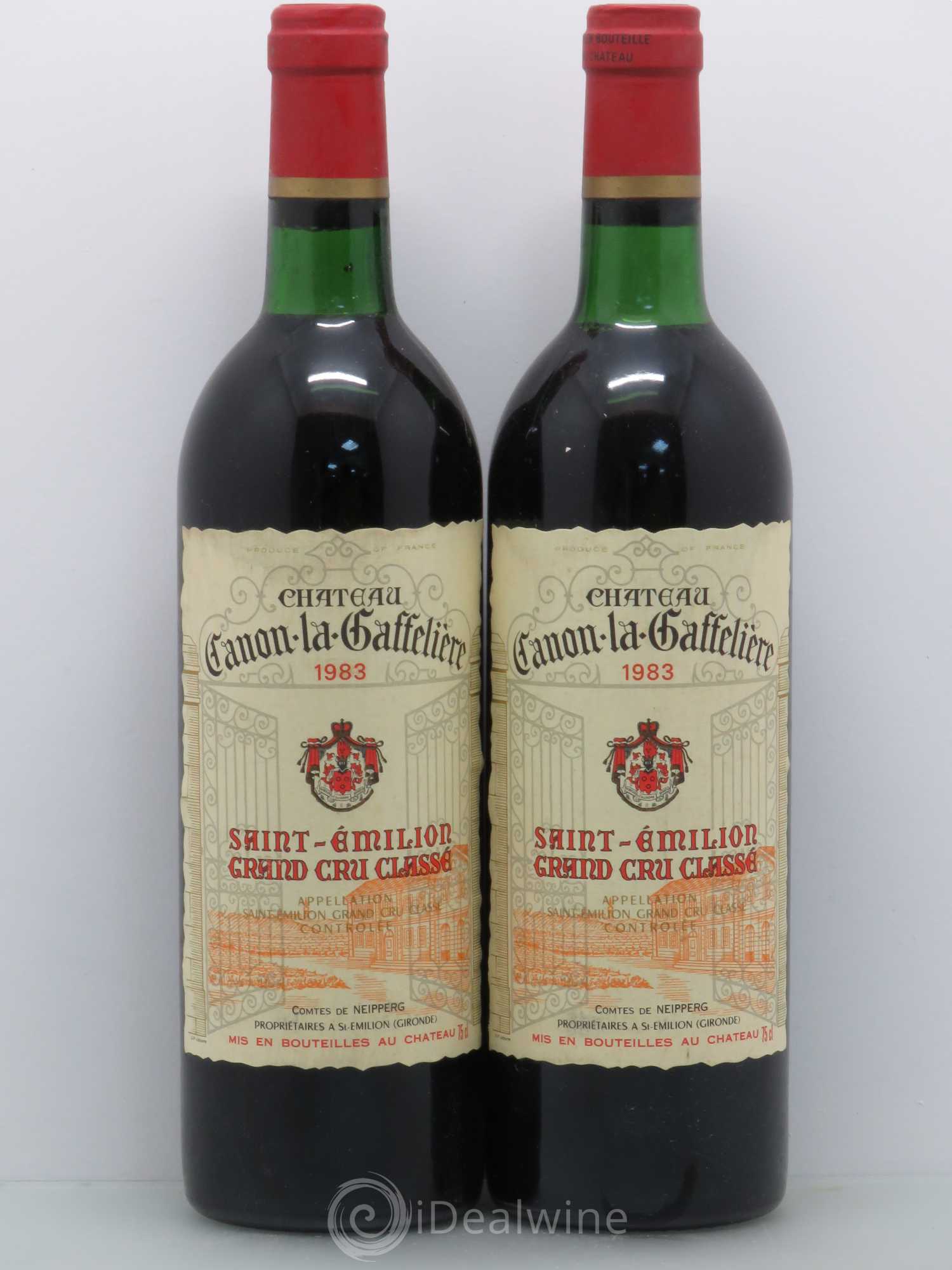 Château Canon la Gaffelière 1er Grand Cru Classé B 1983 - Lot de 2 bouteilles - 0