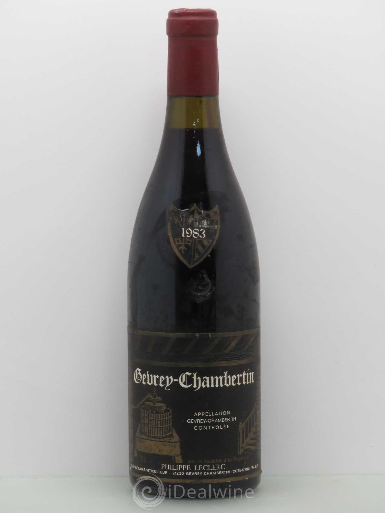 Gevrey-Chambertin Philippe Leclerc 1983 - Lot de 1 bouteille - 0